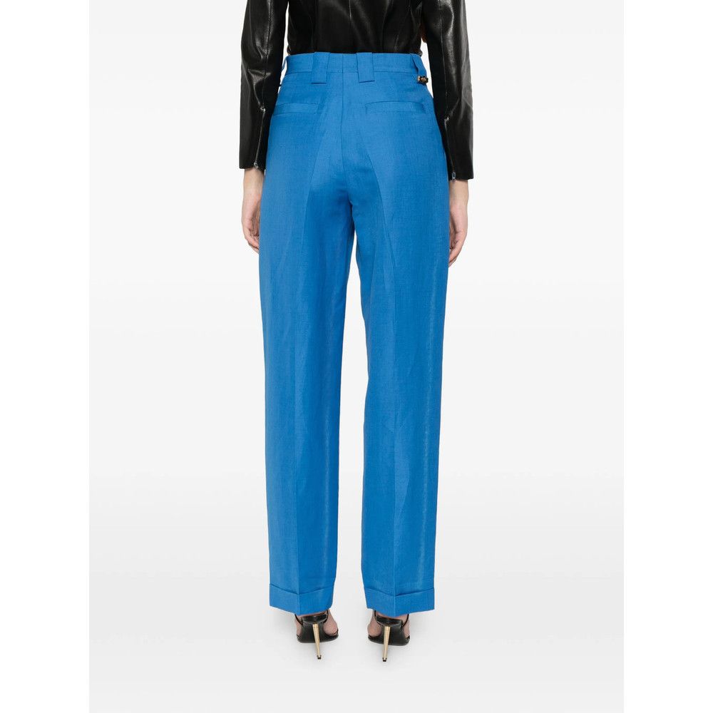 Versace Versace BLUE Trousers - Straight Trousers Size 26" / US 2 / IT 38 - 4 Thumbnail