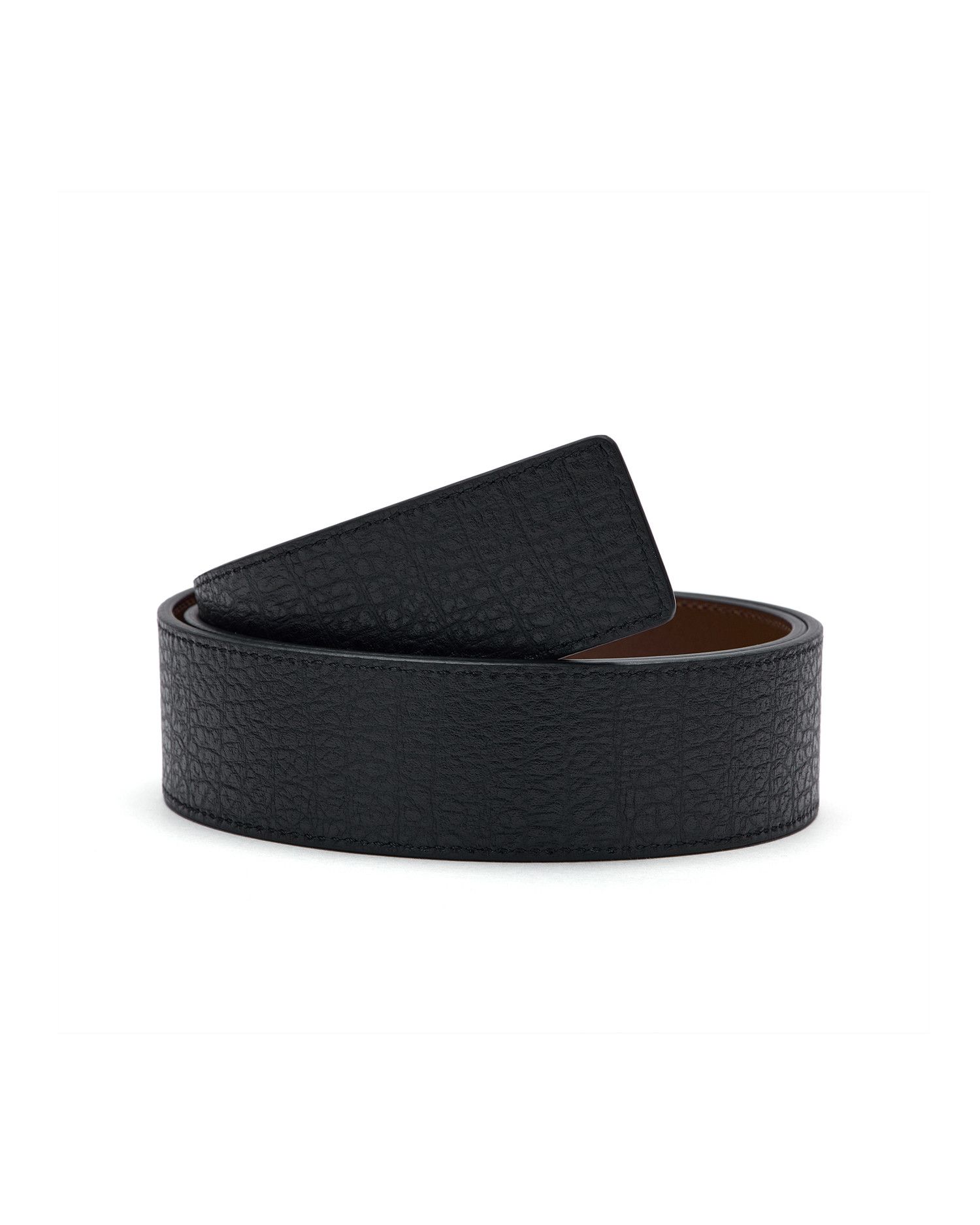 Acne Studios Acne Studios Square Buckle Pattern Texture Belt Size ONE SIZE - 2 Thumbnail