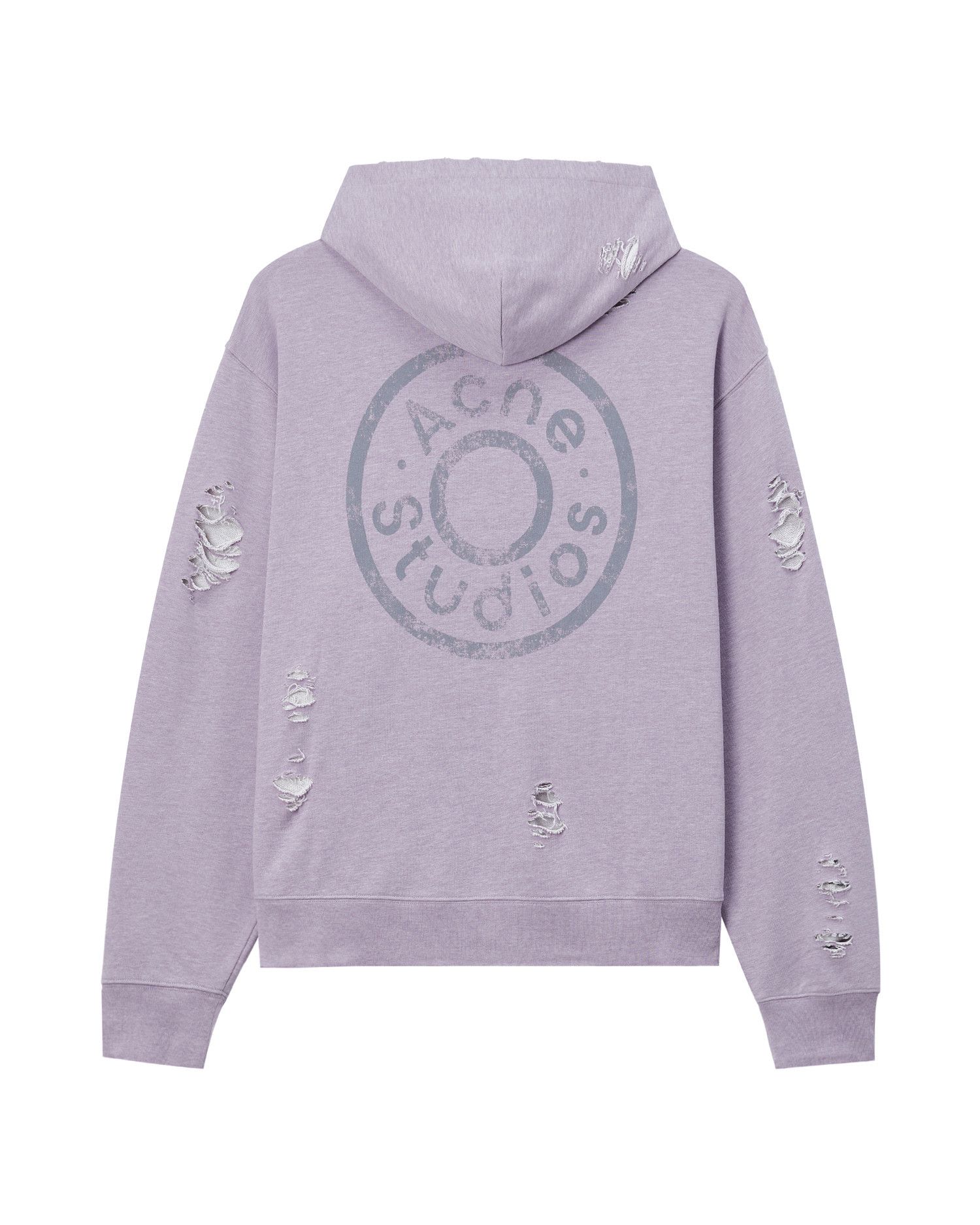 Acne Studios Acne Studios Ripped Hooded Zipper Sweatshirt Size US L / EU 52-54 / 3 - 6 Thumbnail