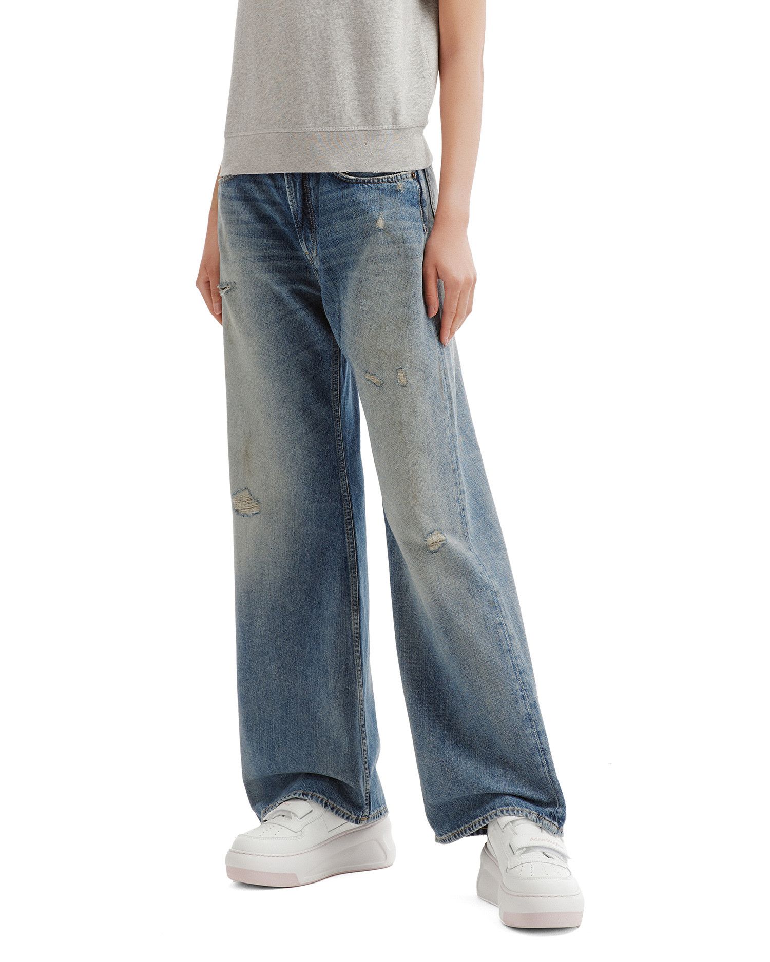 Acne Studios Acne Studios 2021F LOOSE FIT Ripped Distressed Design Jeans Size 25" / US 0 / IT 36 - 3 Thumbnail