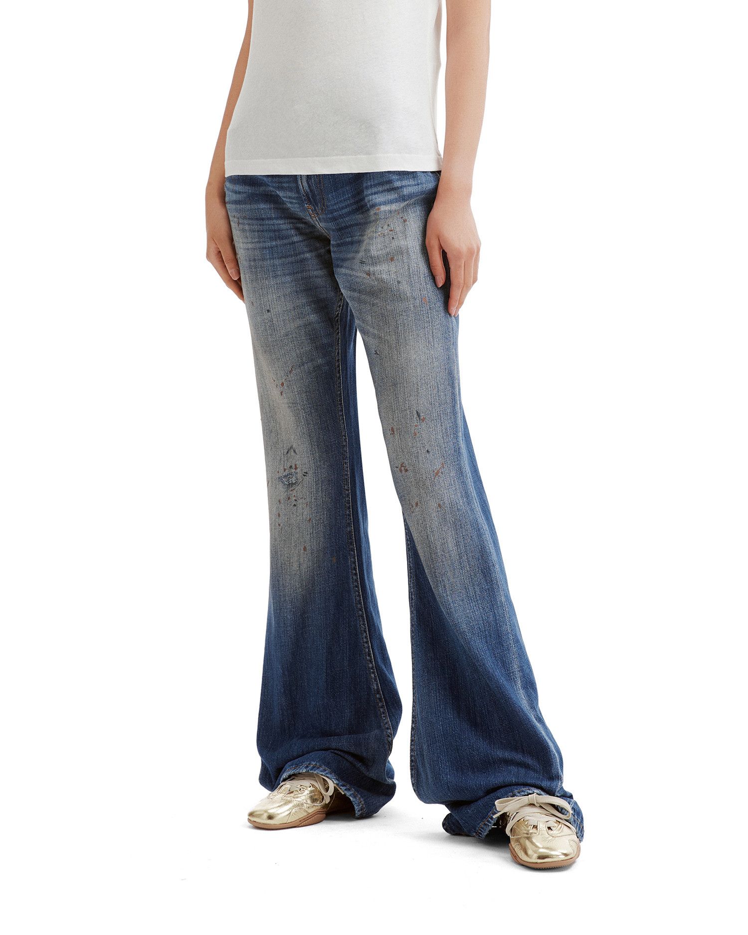 Acne Studios Acne Studios 2025F LOOSE FIT Ripped Distressed Design Fla... Size 24" / US 00 / IT 34 - 3 Thumbnail