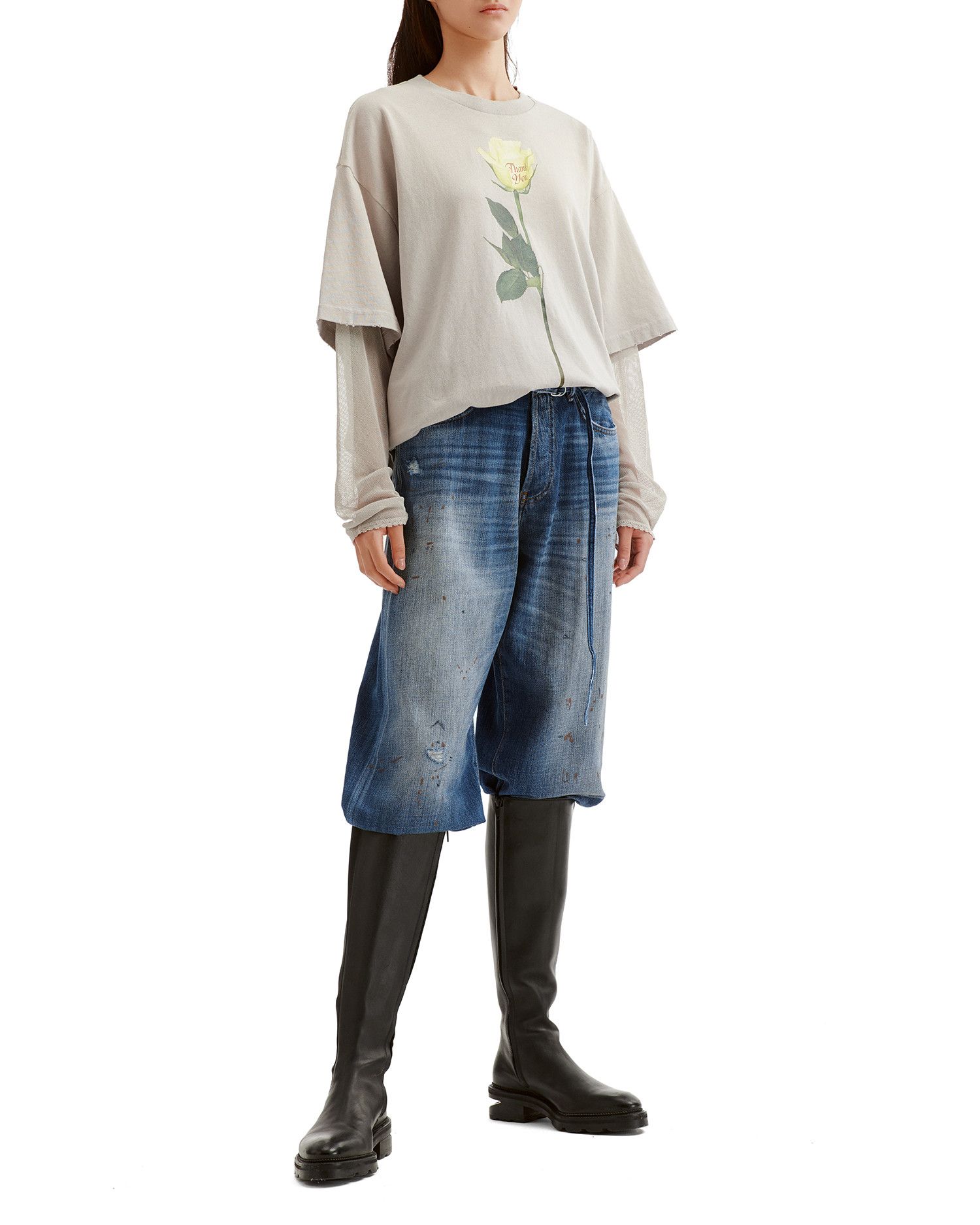 Acne Studios Acne Studios C001131991BLXTRAS26 Ornament Belt Ripped Jeans Size 26" / US 2 / IT 38 - 2 Thumbnail