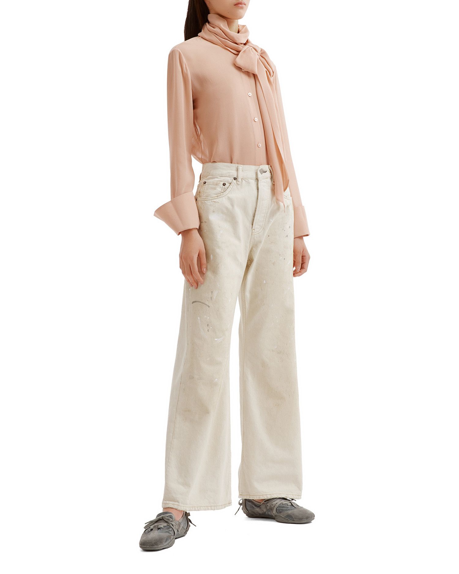 Acne Studios Acne Studios Bow Tie Shirt Size S / US 4 / IT 40 - 2 Thumbnail