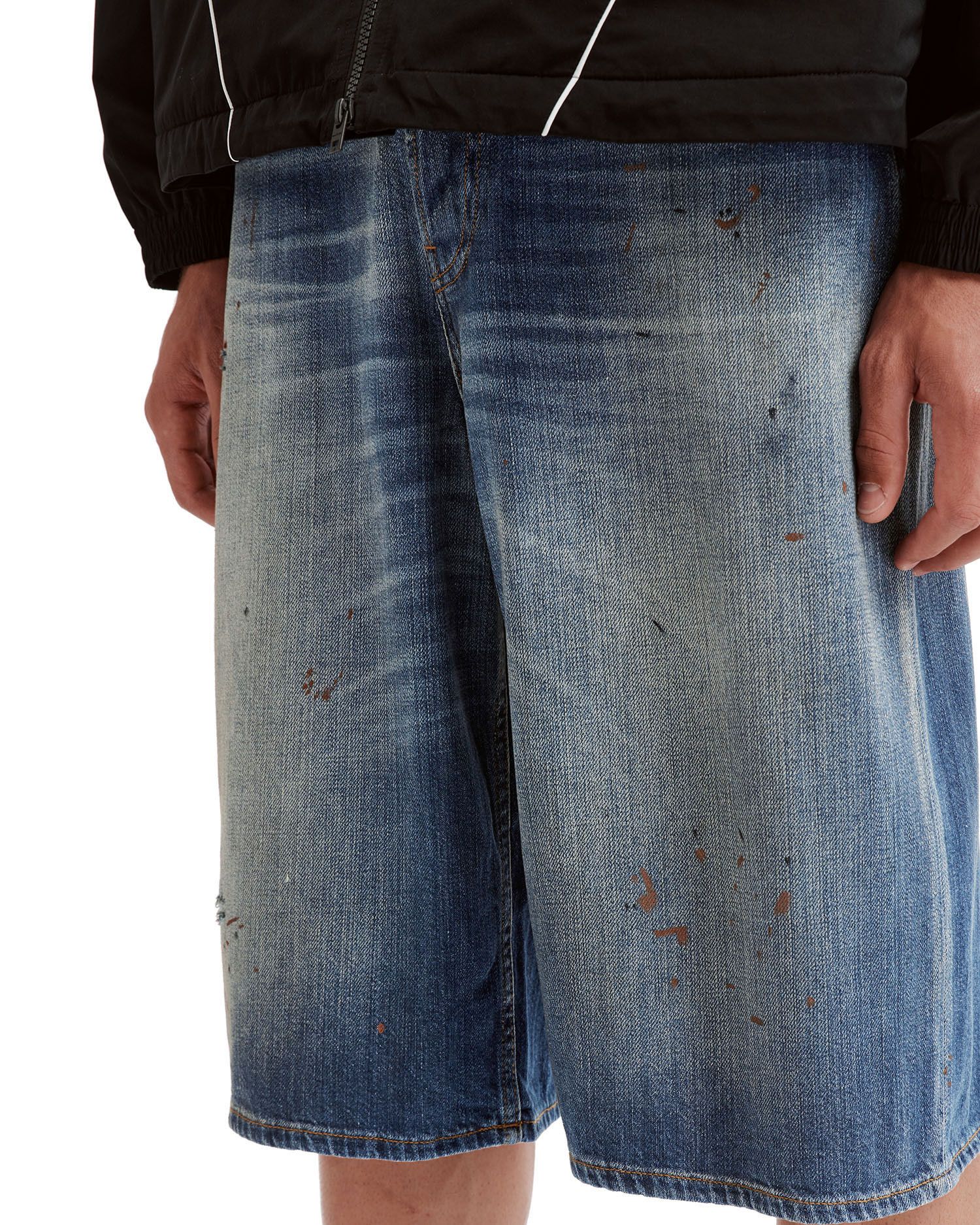 Acne Studios Acne Studios Splatter Distressed Design Denim Shorts Size US 40 / EU 56 - 5 Thumbnail