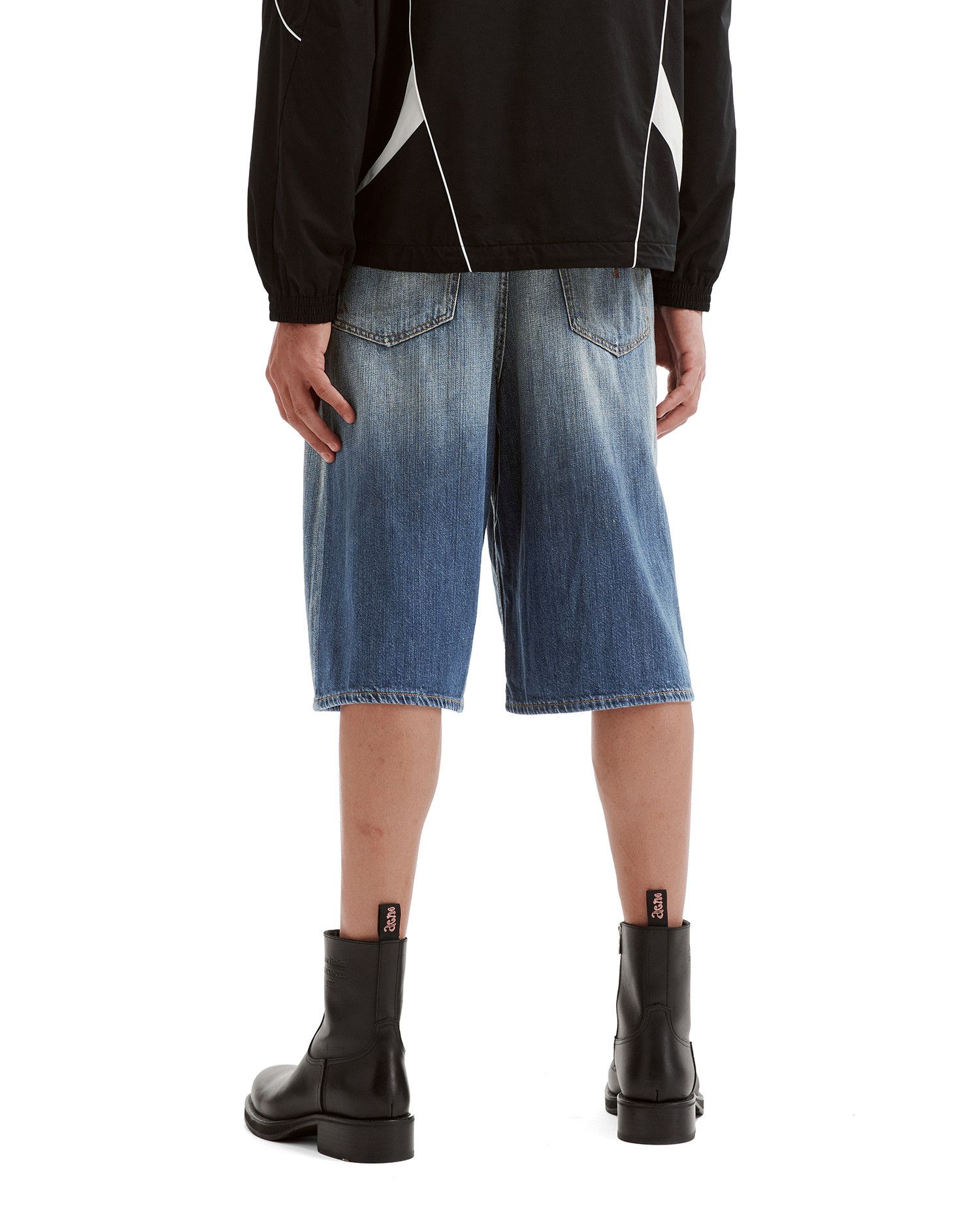 Acne Studios Acne Studios Splatter Distressed Design Denim Shorts Size US 40 / EU 56 - 4 Thumbnail