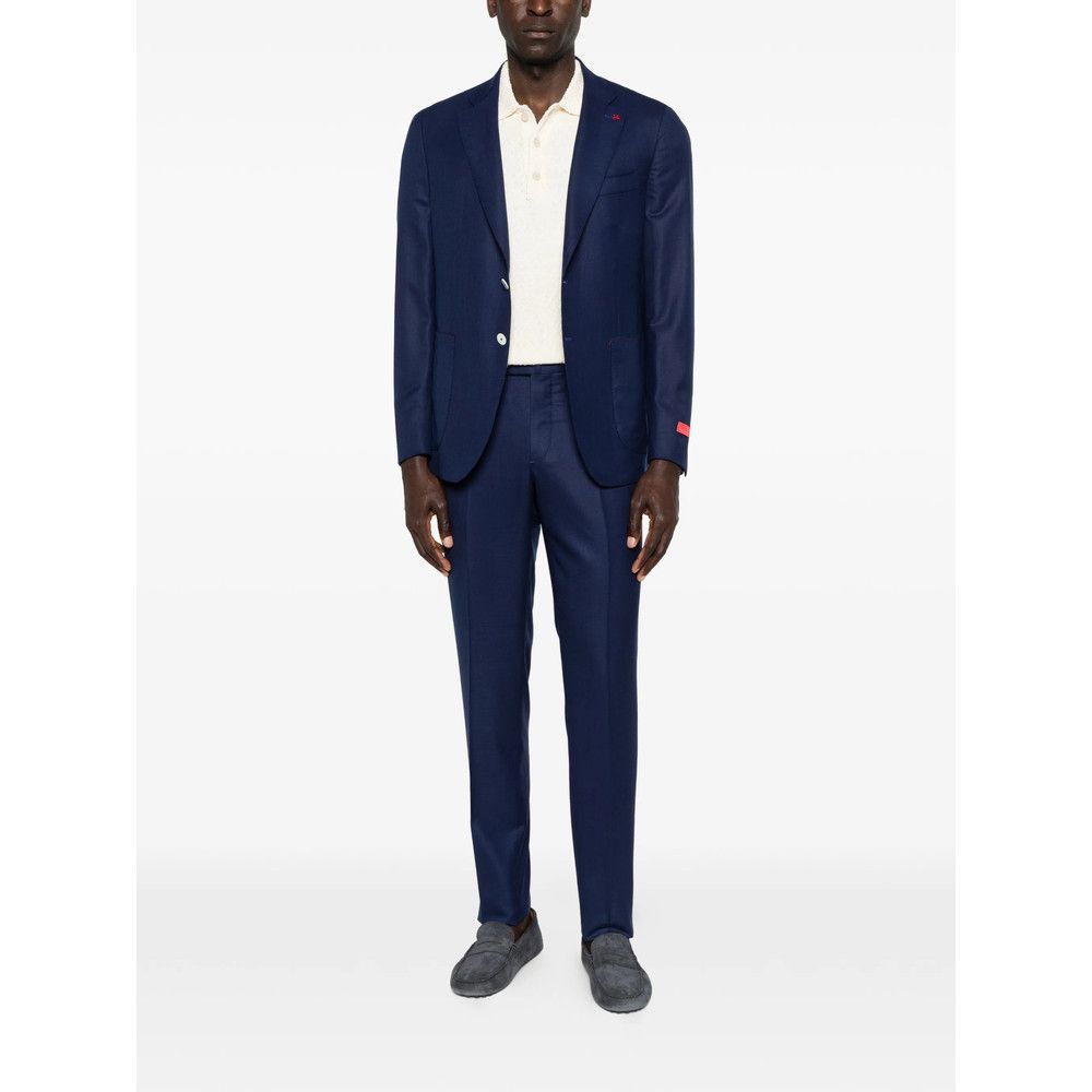 Isaia Isaia BLUE Suits - Single Breasted Suits Size US L / EU 52-54 / 3 - 4 Thumbnail