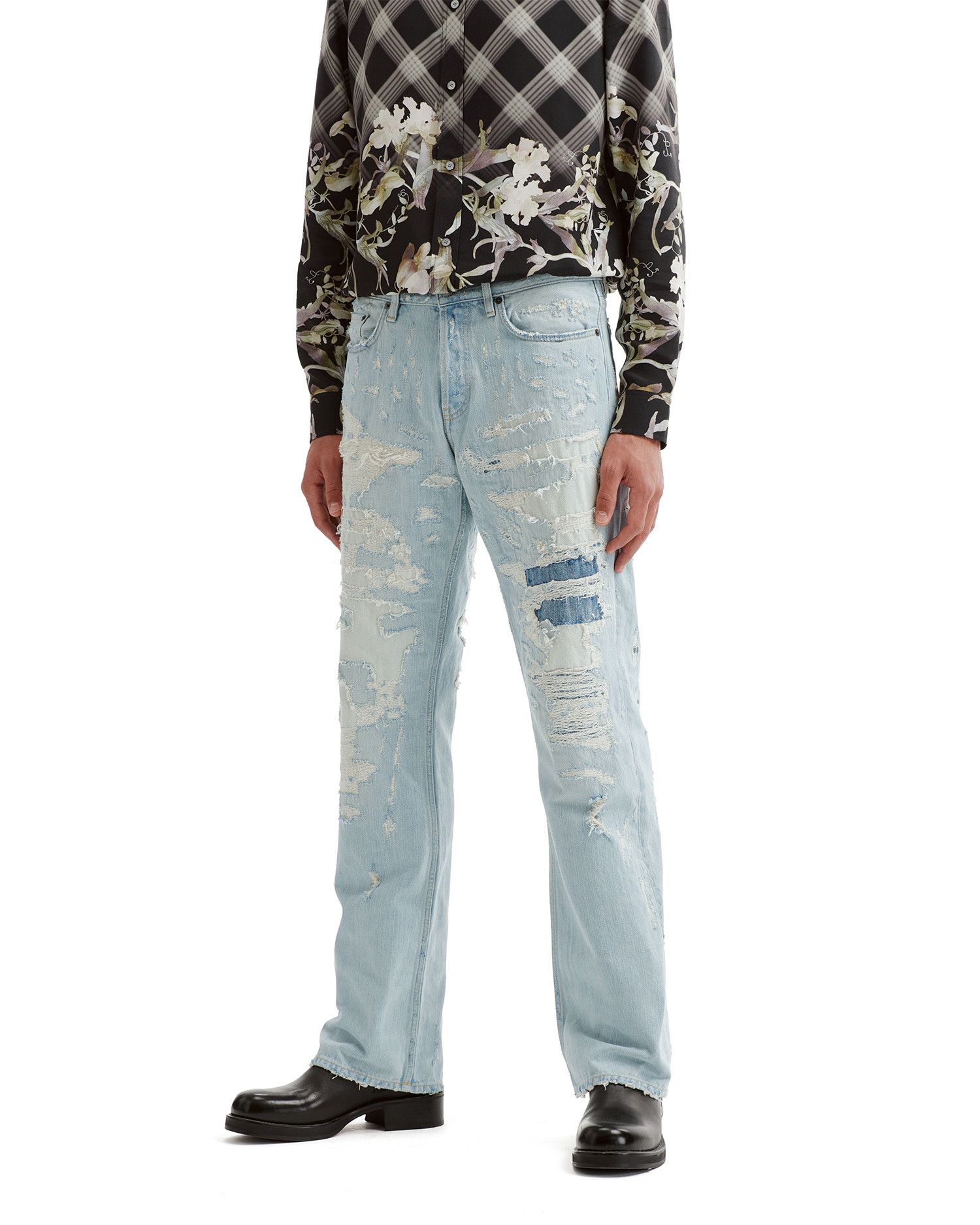 Acne Studios Acne Studios Ripped Spliced Jeans Size US 32 / EU 48 - 3 Thumbnail