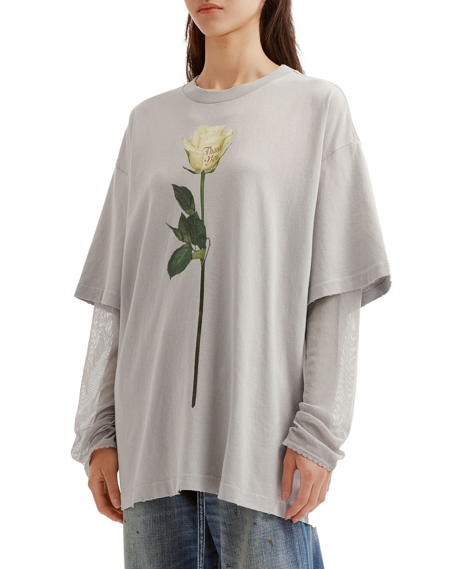 Acne Studios Acne Studios Rose Printed Long Sleeve Shirt Size M / US 6-8 / IT 42-44 - 3 Thumbnail