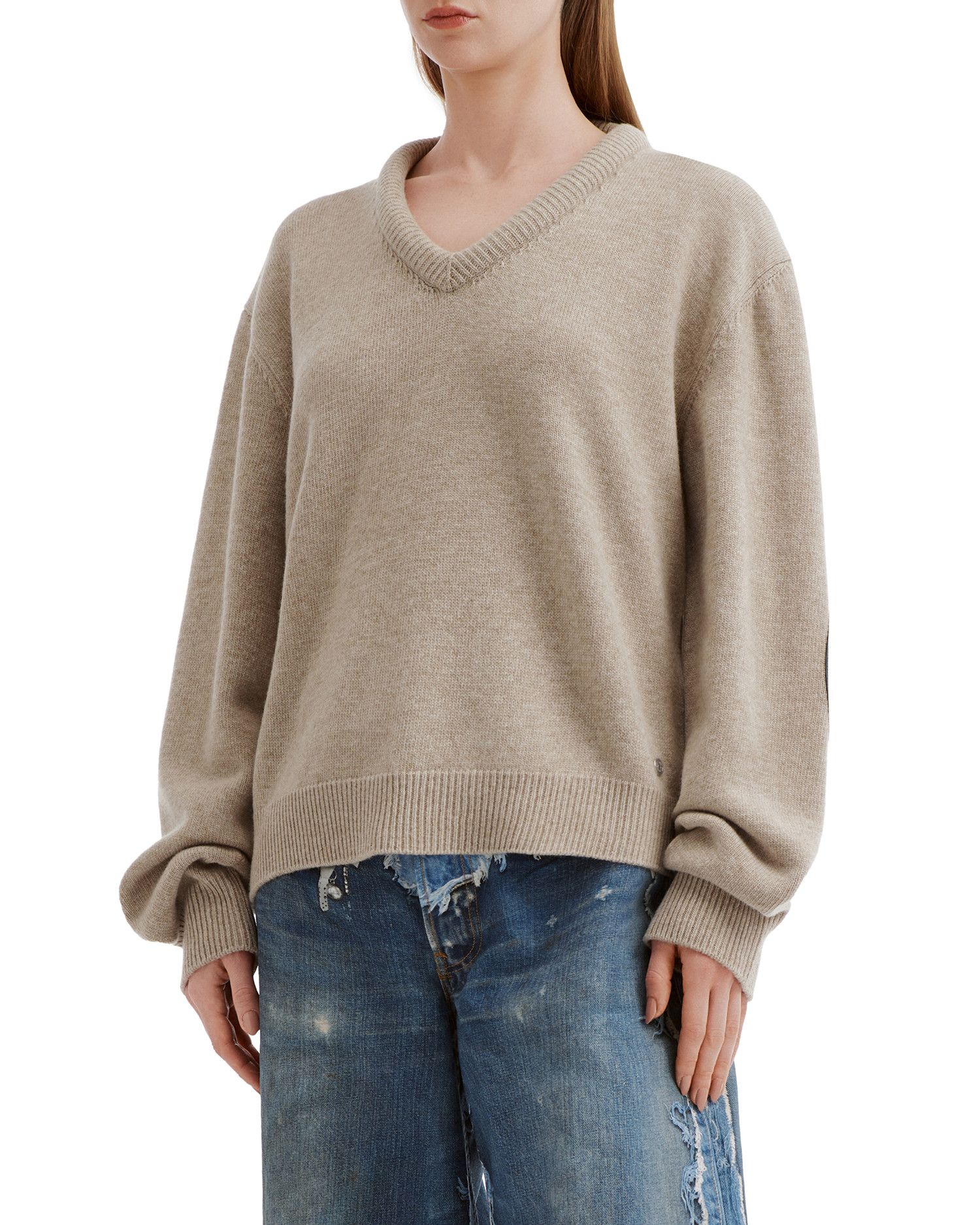 Acne Studios Acne Studios Patched Dice Design Spliced Sweater Size XS / US 0-2 / IT 36-38 - 3 Thumbnail