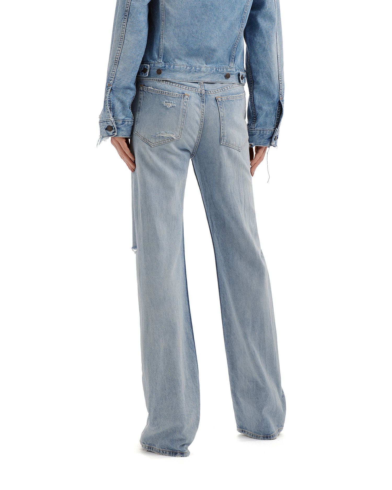 Acne Studios Acne Studios Ripped Straight Jeans Size 28" / US 6 / IT 42 - 4 Thumbnail