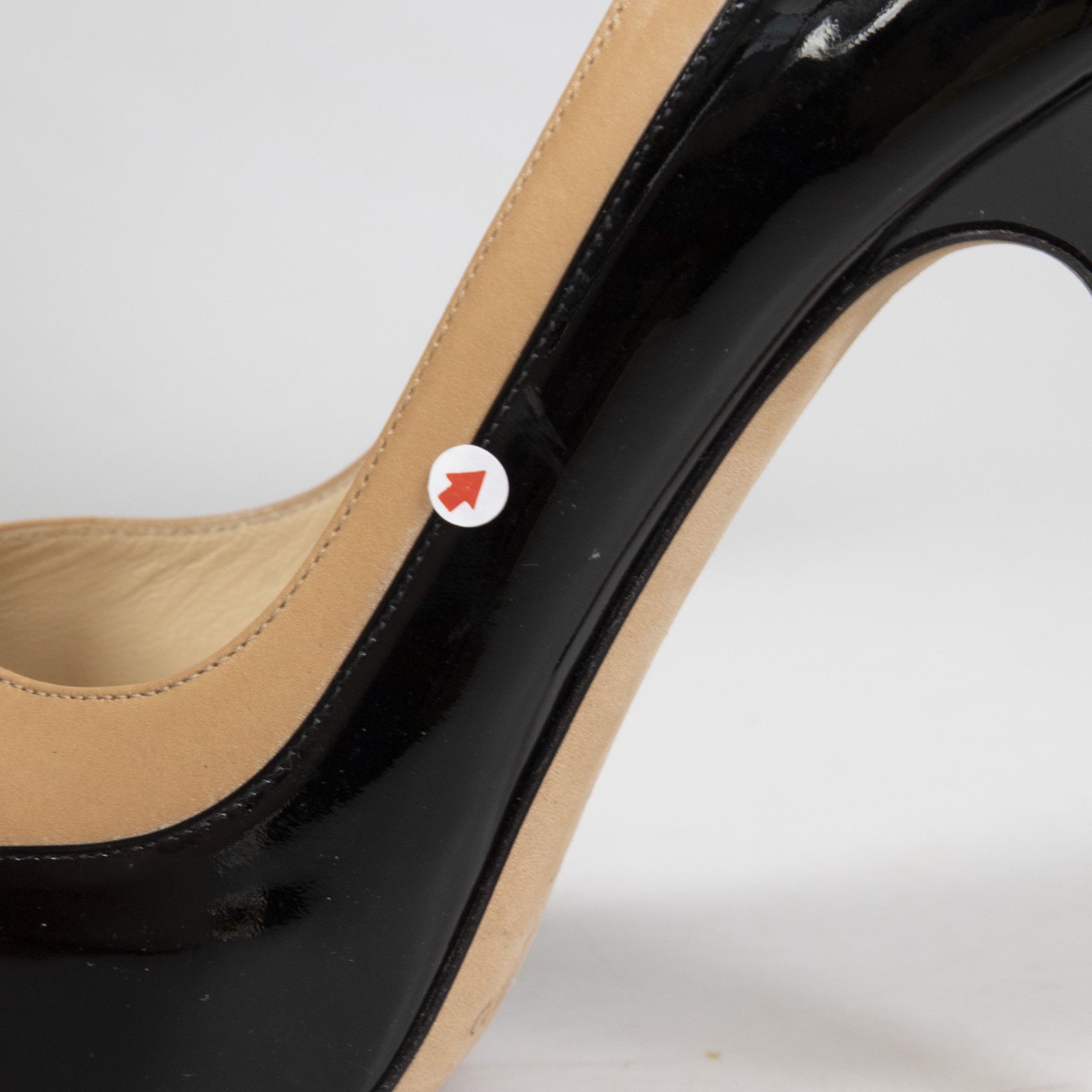 Jimmy Choo Beige & Black Leather Pumps Size US 8 / IT 38 - 11 Thumbnail