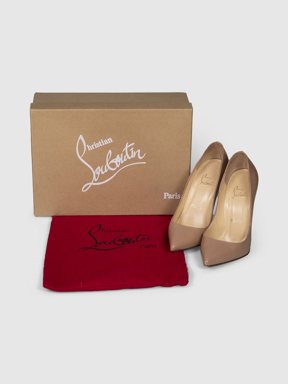 Christian Louboutin Nude Patent Pigalle 120 Pumps Size US 5 / IT 35 - 3 Thumbnail