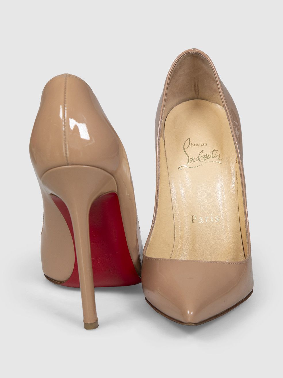 Christian Louboutin Nude Patent Pigalle 120 Pumps Size US 5 / IT 35 - 4 Thumbnail