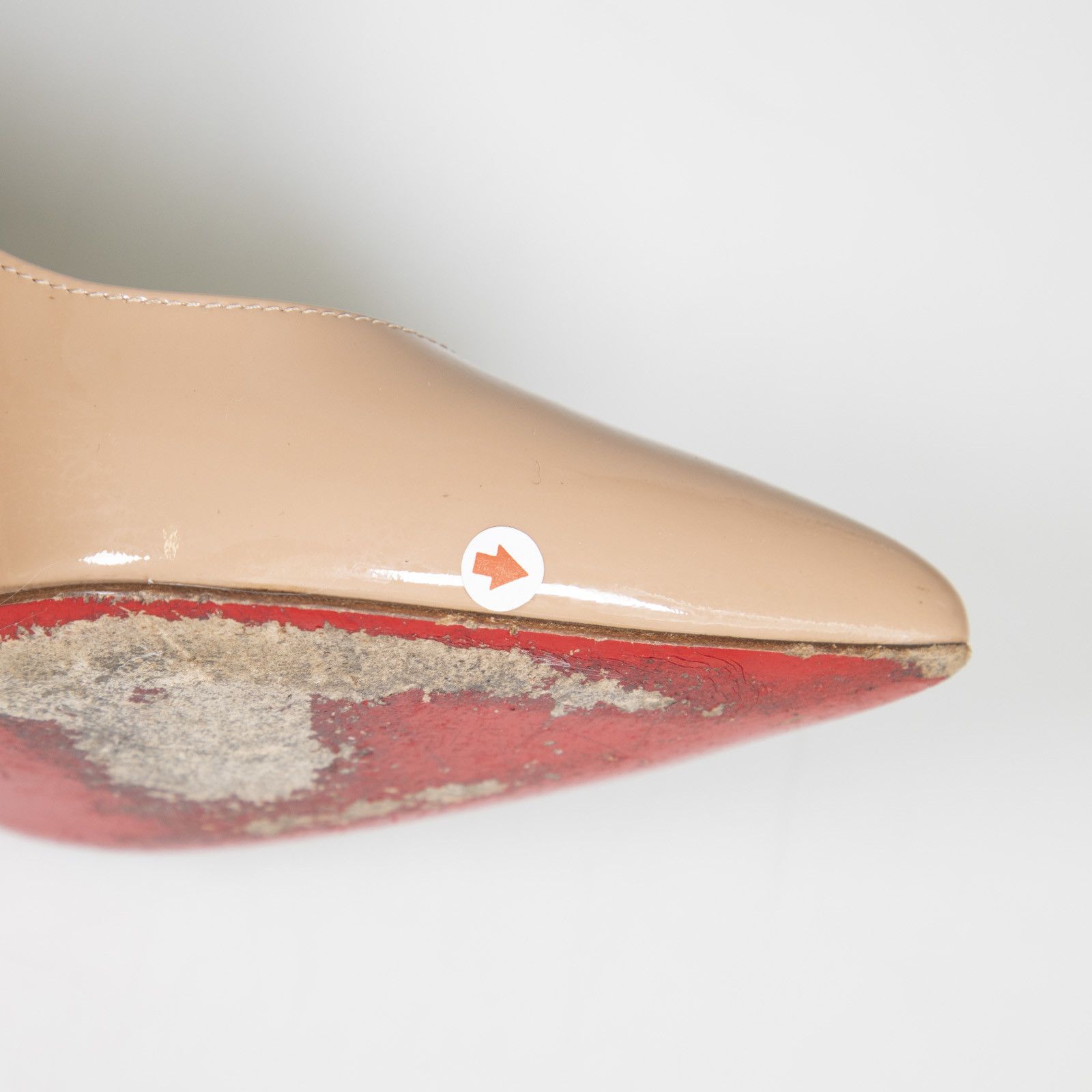 Christian Louboutin Nude Patent Pigalle 120 Pumps Size US 5 / IT 35 - 16 Thumbnail