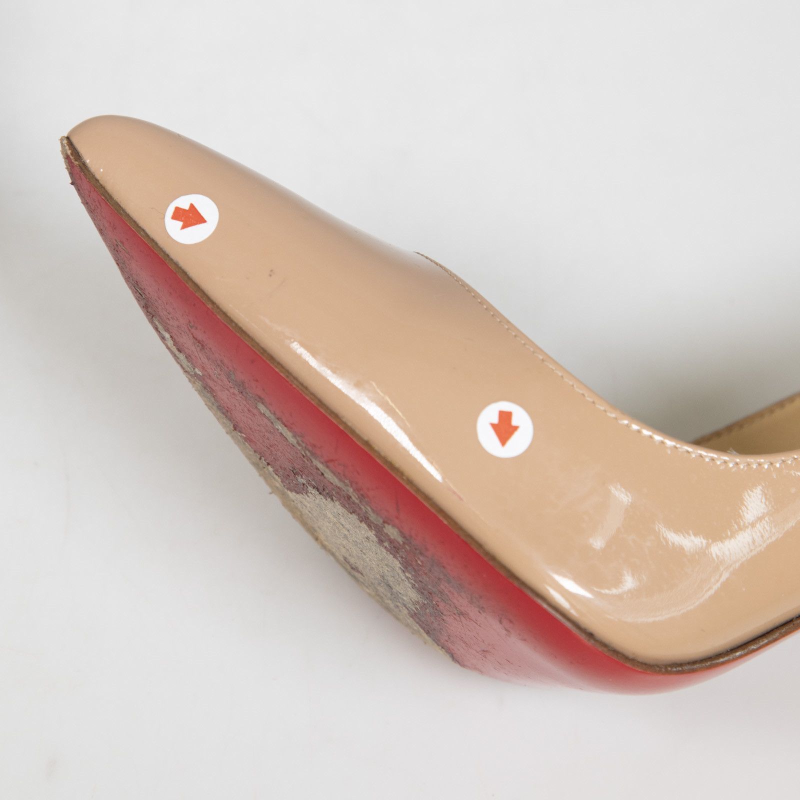 Christian Louboutin Nude Patent Pigalle 120 Pumps Size US 5 / IT 35 - 11 Thumbnail
