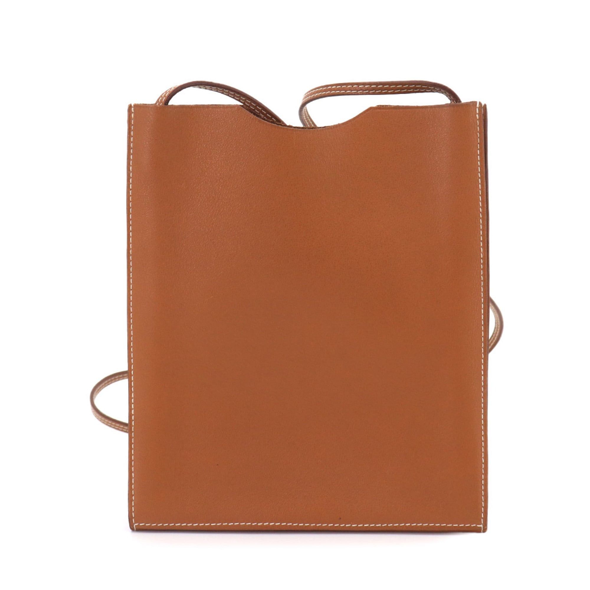 Hermes Hermes Onimaitou 2 PM Shoulder Handbag Pochette Swift Leather Gold □K Stamp Size ONE SIZE - 2 Thumbnail