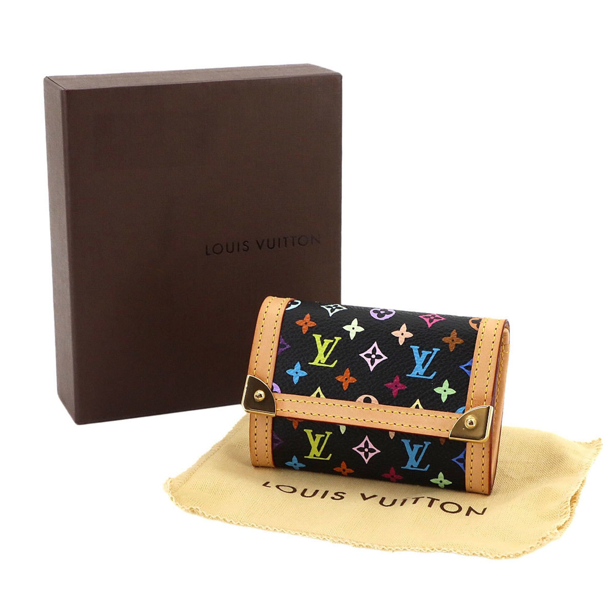 Louis Vuitton Louis Vuitton Monogram Multicolor Portemonnaie Plat Wallet/Coin Purse Noir M92656 Size ONE SIZE - 2 Thumbnail