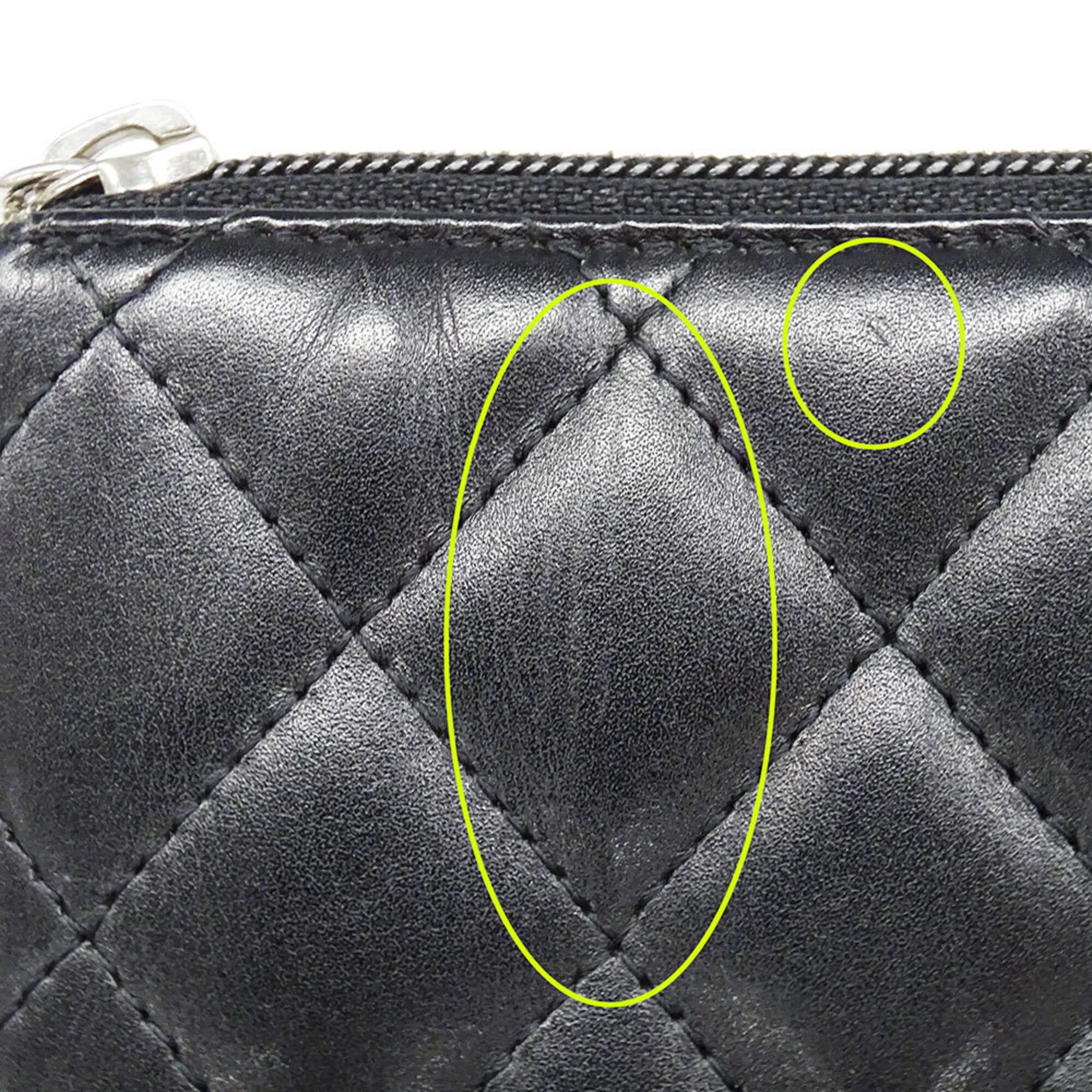 Chanel Chanel Women's Wallet, Brand Name, Long Cambon Lambskin, Black, Silver Hardware, Round Zipper, Quilted Size ONE SIZE - 12 Thumbnail