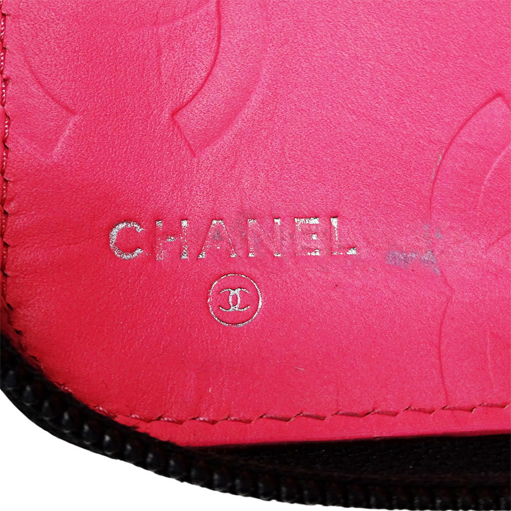Chanel Chanel Women's Wallet, Brand Name, Long Cambon Lambskin, Black, Silver Hardware, Round Zipper, Quilted Size ONE SIZE - 8 Thumbnail