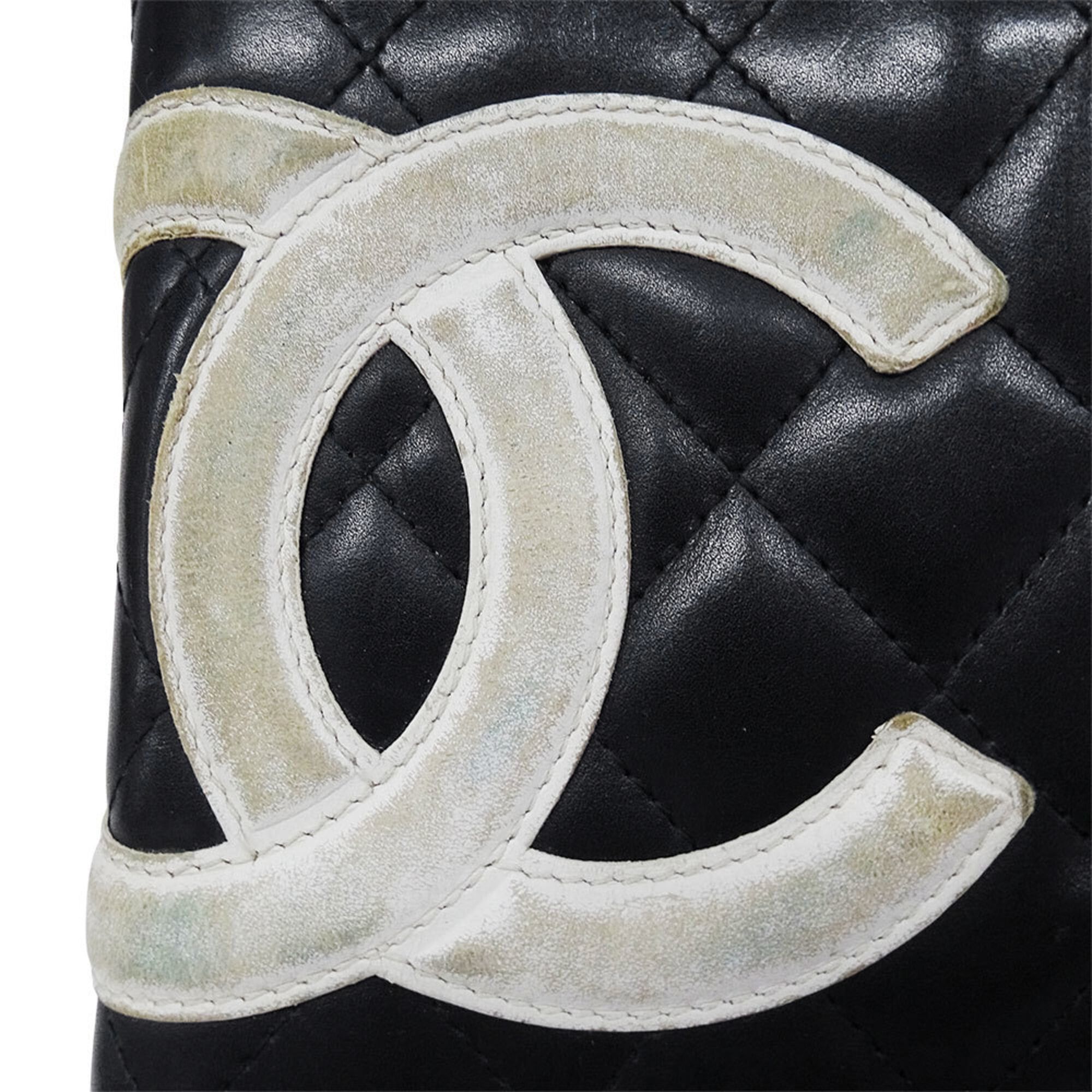 Chanel Chanel Women's Wallet, Brand Name, Long Cambon Lambskin, Black, Silver Hardware, Round Zipper, Quilted Size ONE SIZE - 9 Thumbnail