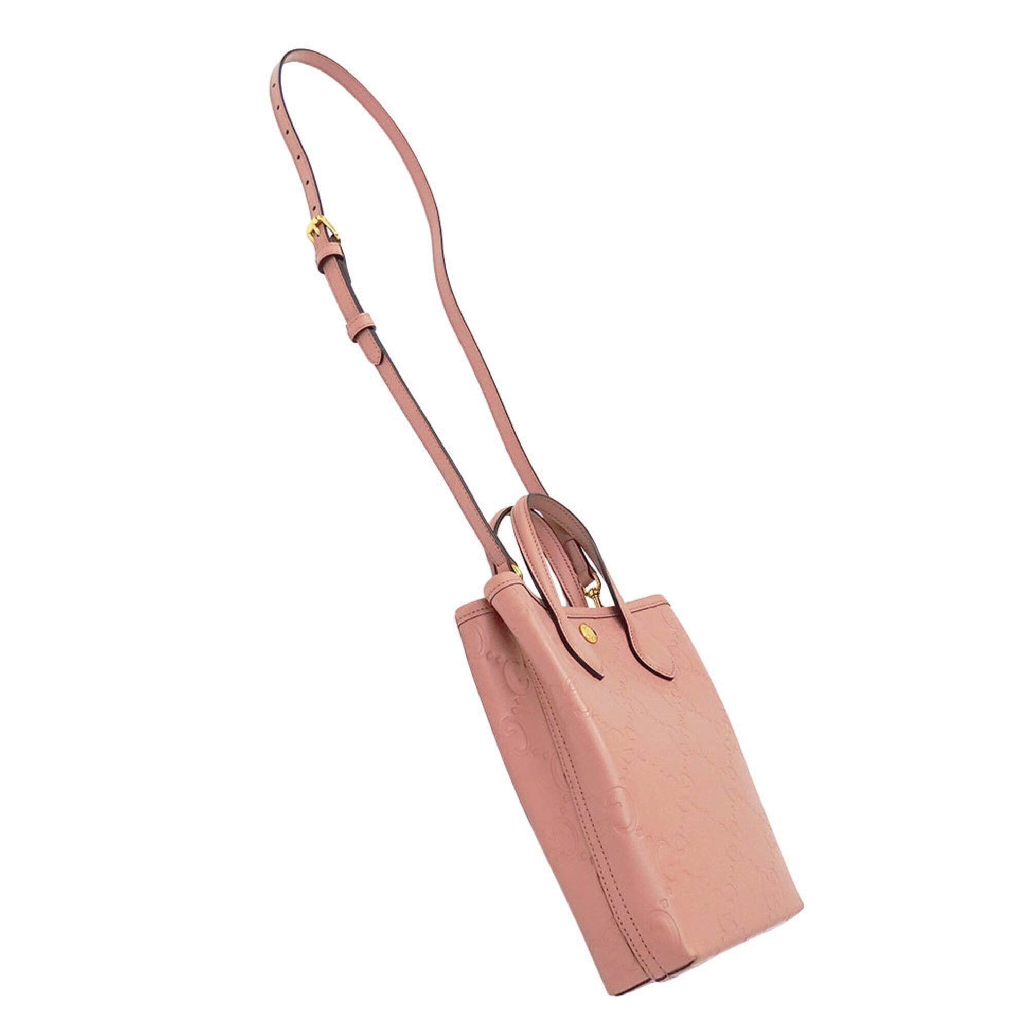 Gucci Gucci Women's Handbag, Brand Handbag/Shoulder Bag, 2-way, Shima Leather, Super Mini Pink, 790133 Size ONE SIZE - 5 Thumbnail