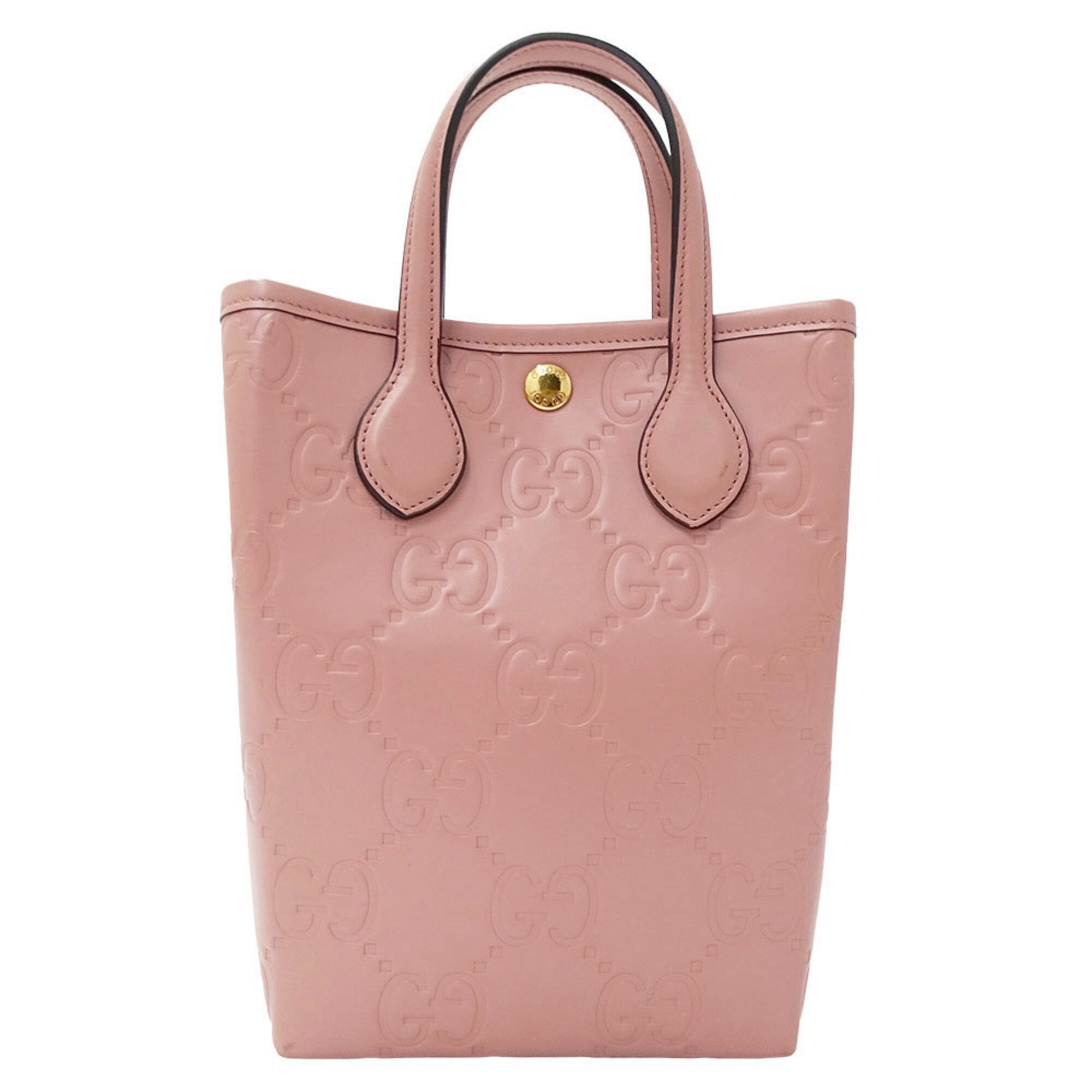 Gucci Gucci Women's Handbag, Brand Handbag/Shoulder Bag, 2-way, Shima Leather, Super Mini Pink, 790133 Size ONE SIZE - 2 Thumbnail