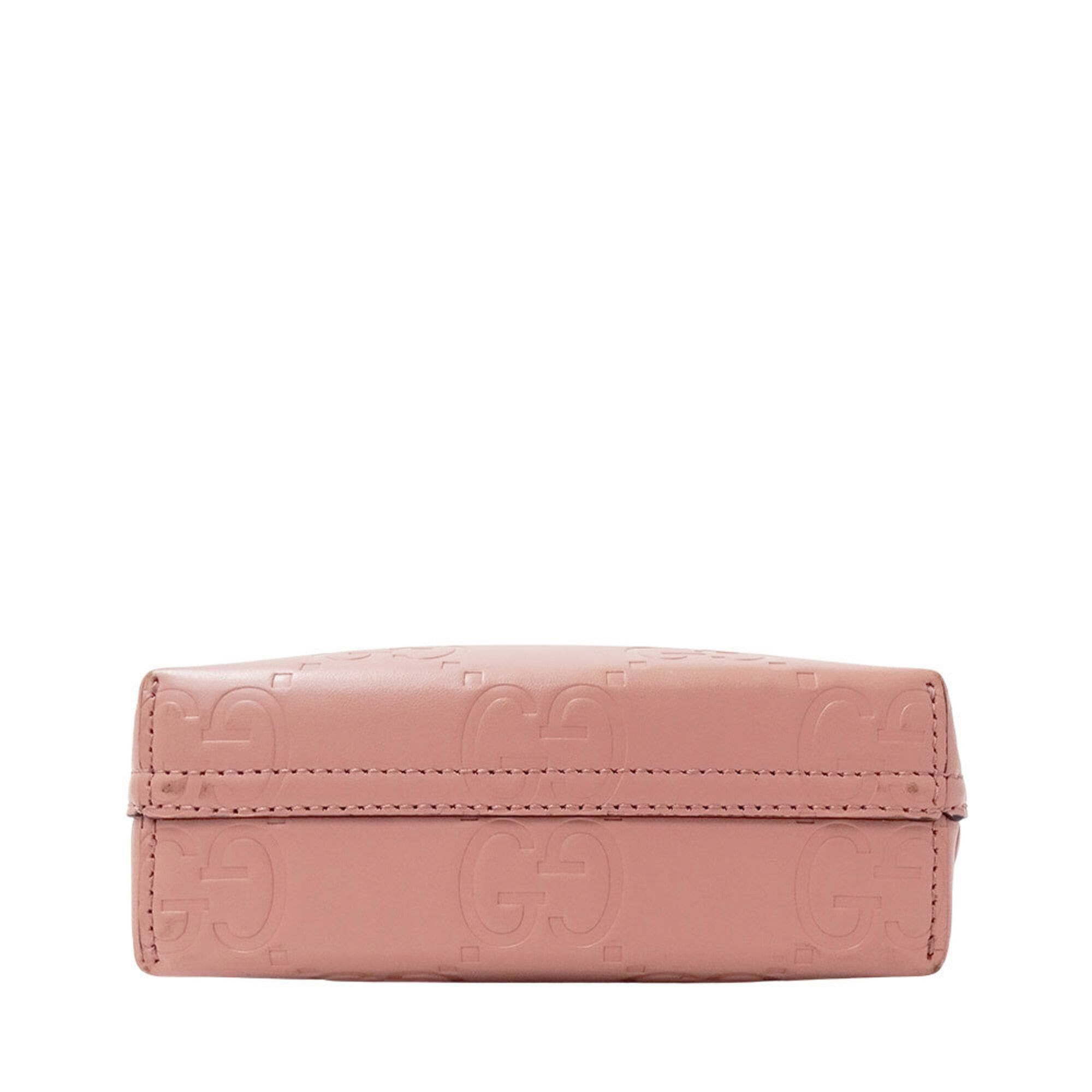 Gucci Gucci Women's Handbag, Brand Handbag/Shoulder Bag, 2-way, Shima Leather, Super Mini Pink, 790133 Size ONE SIZE - 3 Thumbnail