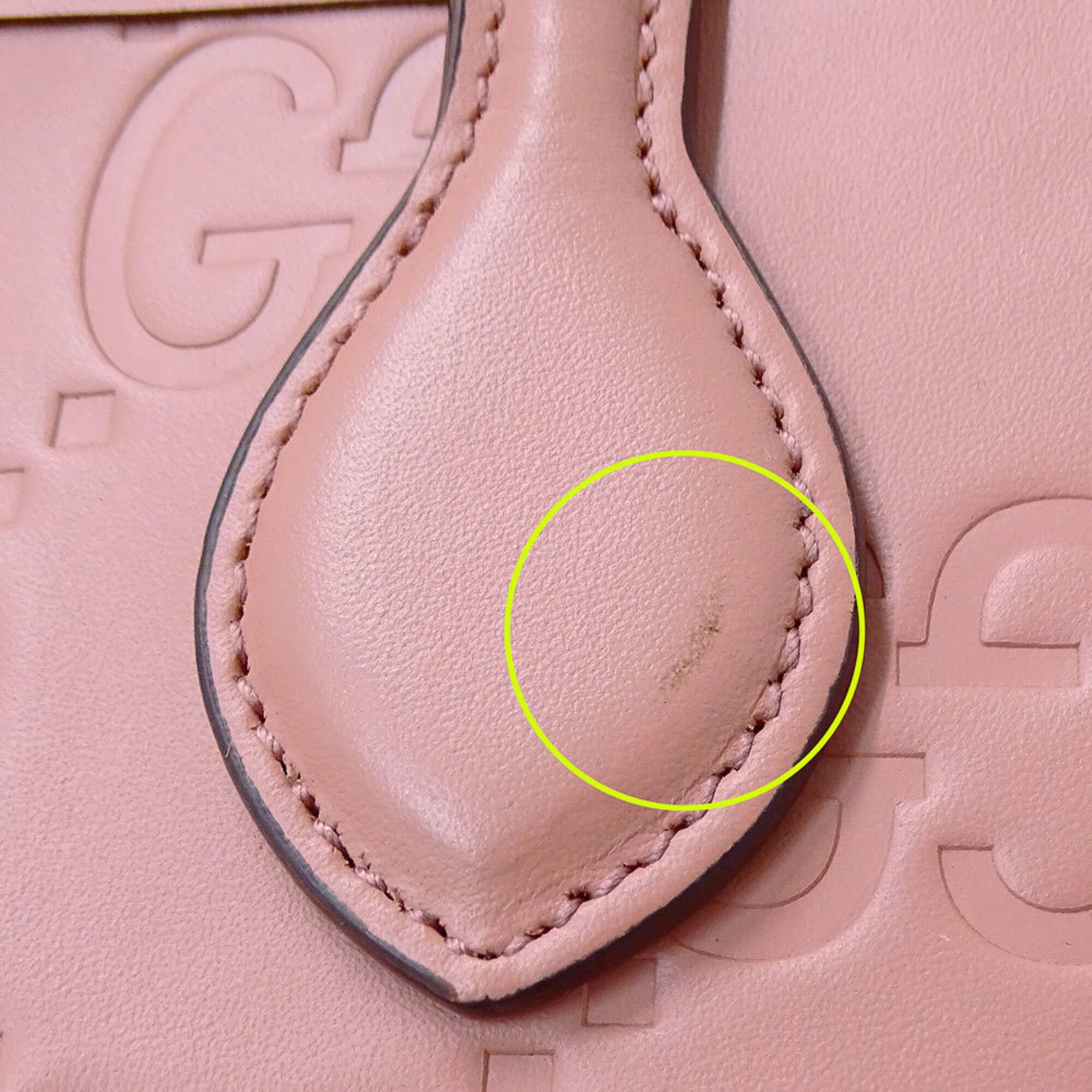 Gucci Gucci Women's Handbag, Brand Handbag/Shoulder Bag, 2-way, Shima Leather, Super Mini Pink, 790133 Size ONE SIZE - 11 Thumbnail