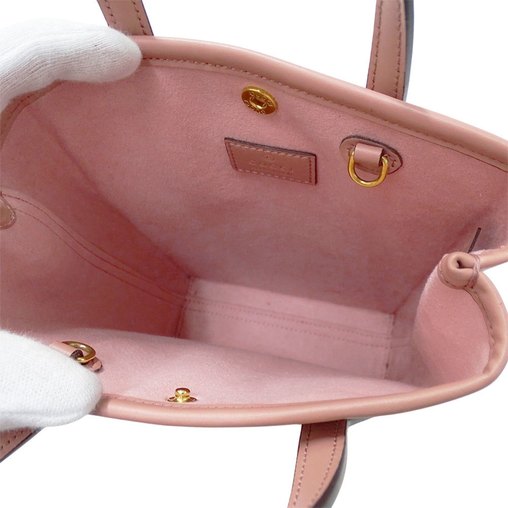Gucci Gucci Women's Handbag, Brand Handbag/Shoulder Bag, 2-way, Shima Leather, Super Mini Pink, 790133 Size ONE SIZE - 6 Thumbnail