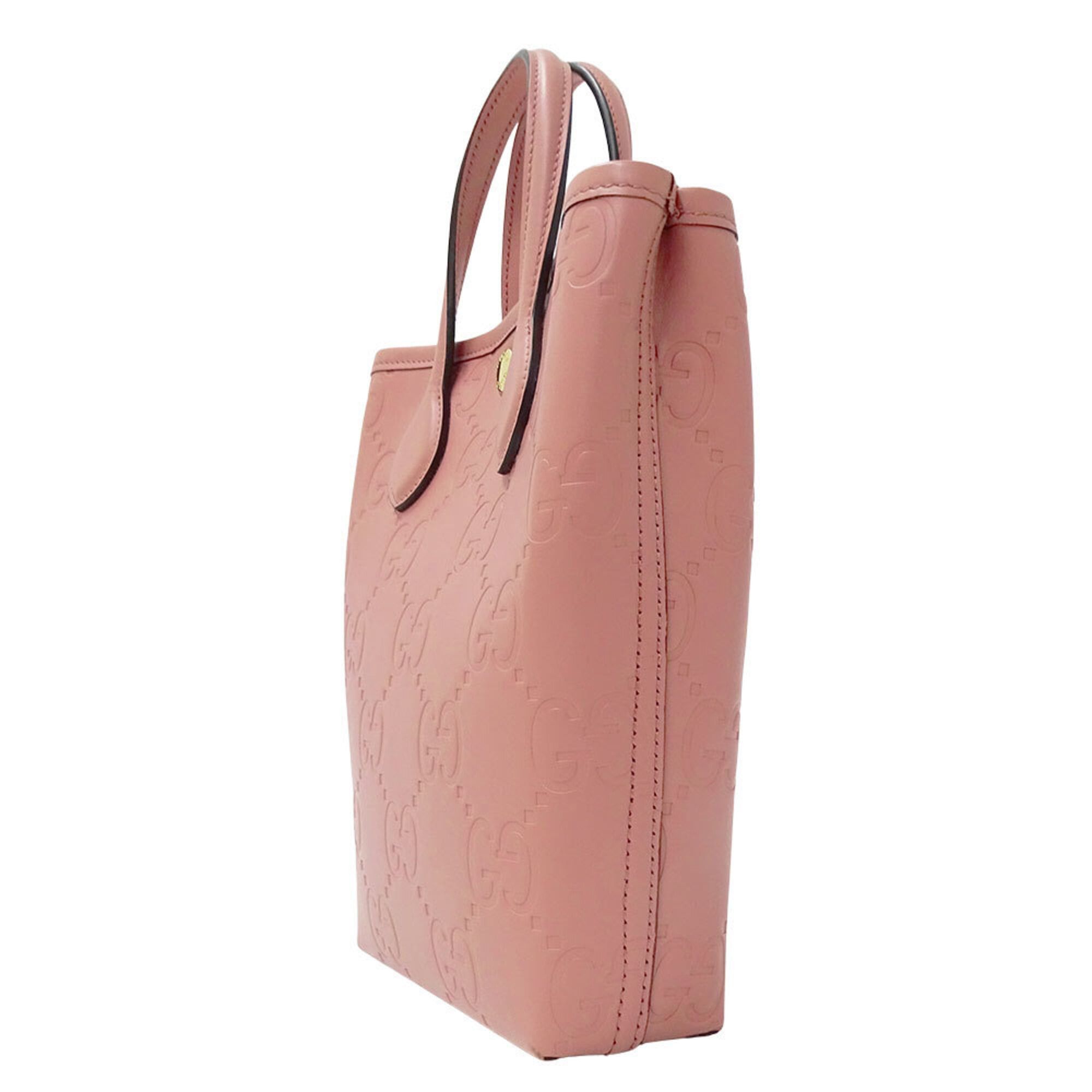 Gucci Gucci Women's Handbag, Brand Handbag/Shoulder Bag, 2-way, Shima Leather, Super Mini Pink, 790133 Size ONE SIZE - 4 Thumbnail