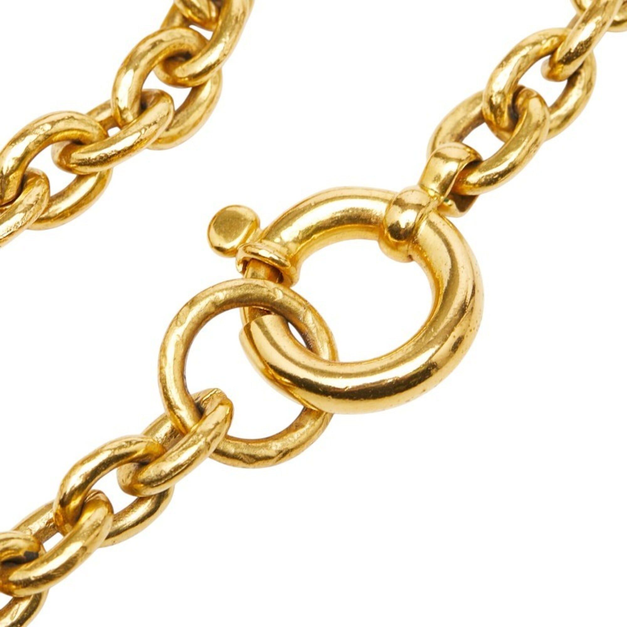 Chanel Chanel Coco Mark Gripoix Necklace, Gold Plated, Women's CHANEL Size ONE SIZE - 5 Thumbnail