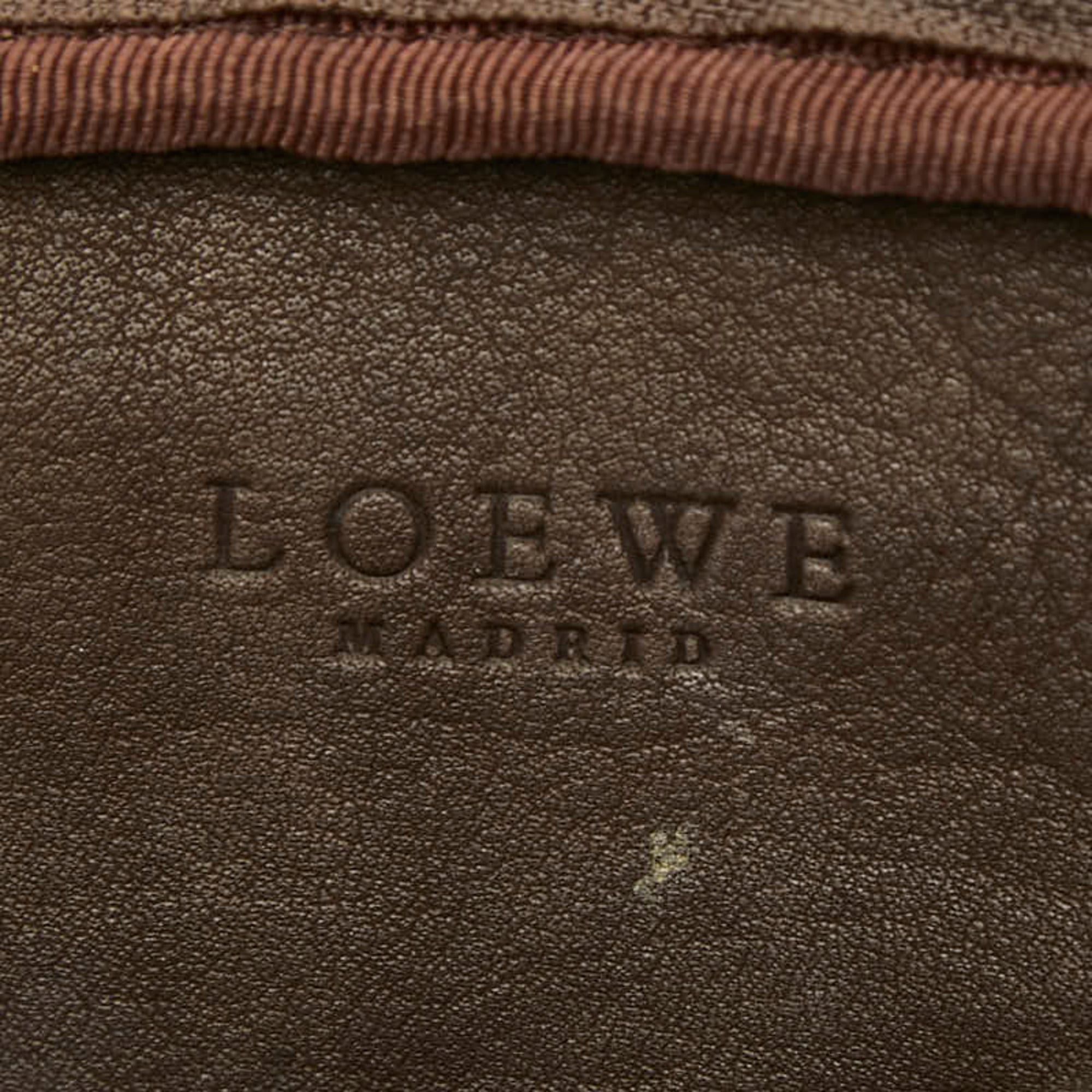 Loewe Loewe Anagram Crossbody Shoulder Bag, Brown Leather Suede, Women's LOEWE Size ONE SIZE - 10 Thumbnail