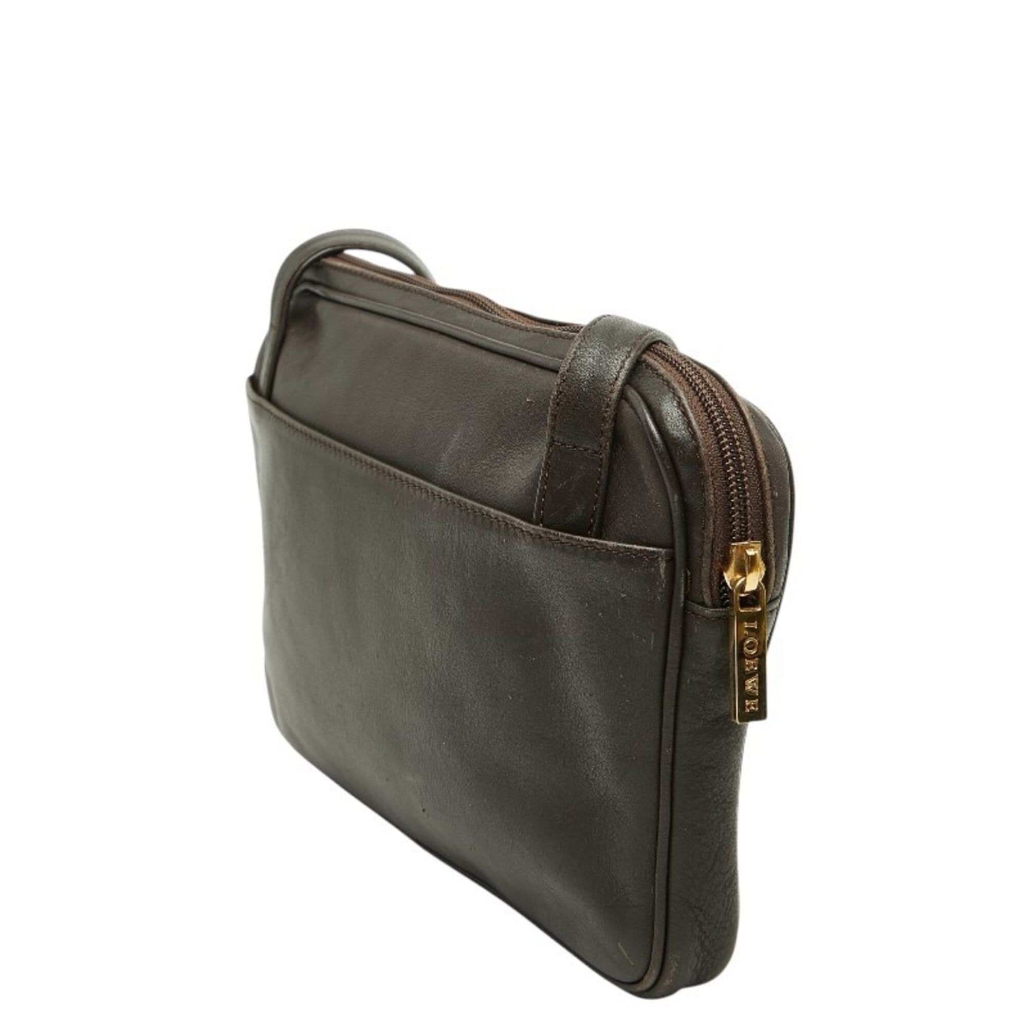Loewe Loewe Anagram Crossbody Shoulder Bag, Brown Leather Suede, Women's LOEWE Size ONE SIZE - 2 Thumbnail