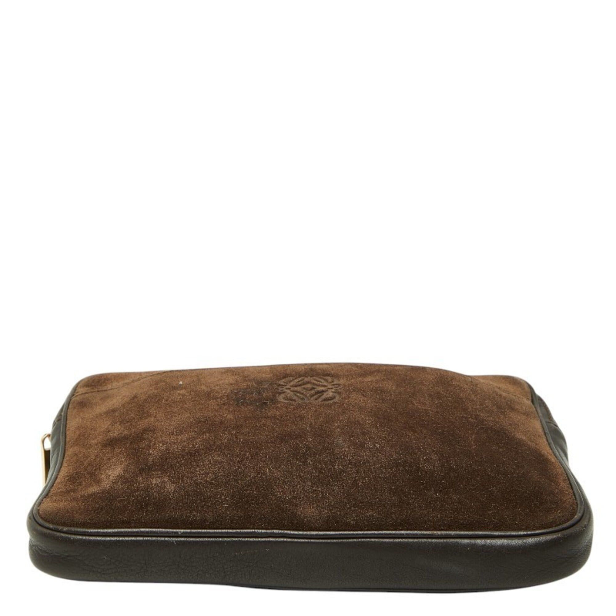Loewe Loewe Anagram Crossbody Shoulder Bag, Brown Leather Suede, Women's LOEWE Size ONE SIZE - 3 Thumbnail