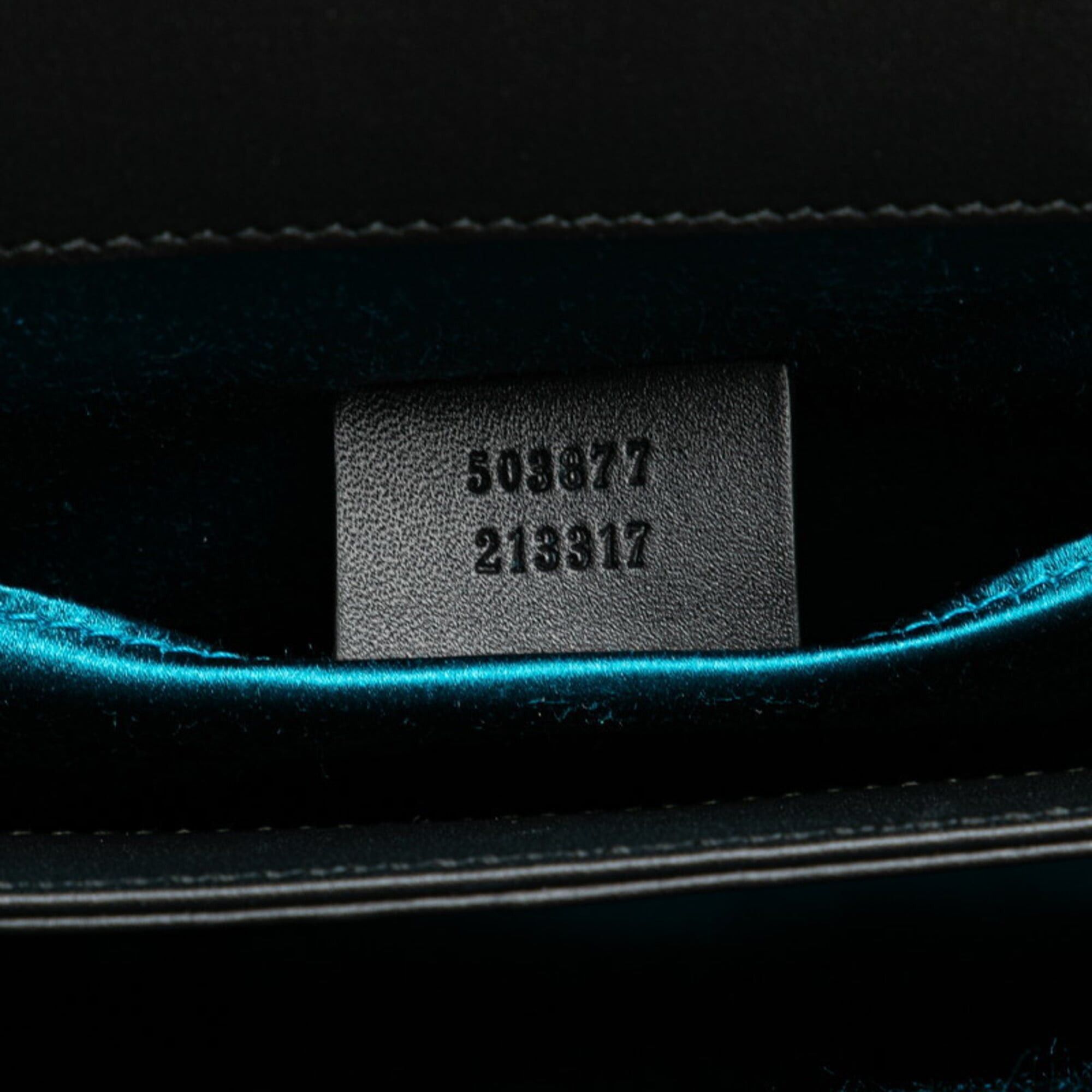 Gucci Gucci Ophidia Sherry Line Crossbody Chain Shoulder Bag 503877 Black Suede Leather Women's GUCCI Size ONE SIZE - 7 Thumbnail