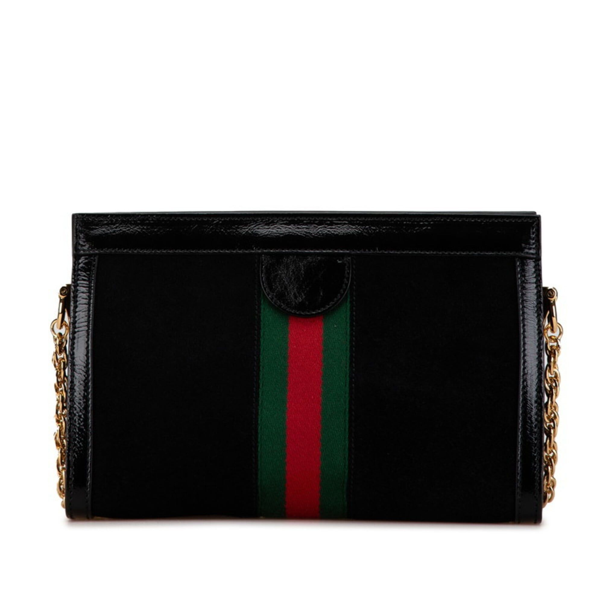 Gucci Gucci Ophidia Sherry Line Crossbody Chain Shoulder Bag 503877 Black Suede Leather Women's GUCCI Size ONE SIZE - 3 Thumbnail