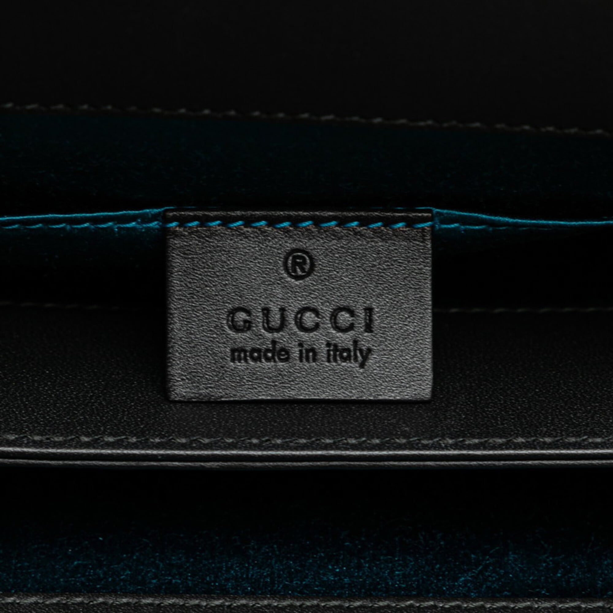 Gucci Gucci Ophidia Sherry Line Crossbody Chain Shoulder Bag 503877 Black Suede Leather Women's GUCCI Size ONE SIZE - 6 Thumbnail