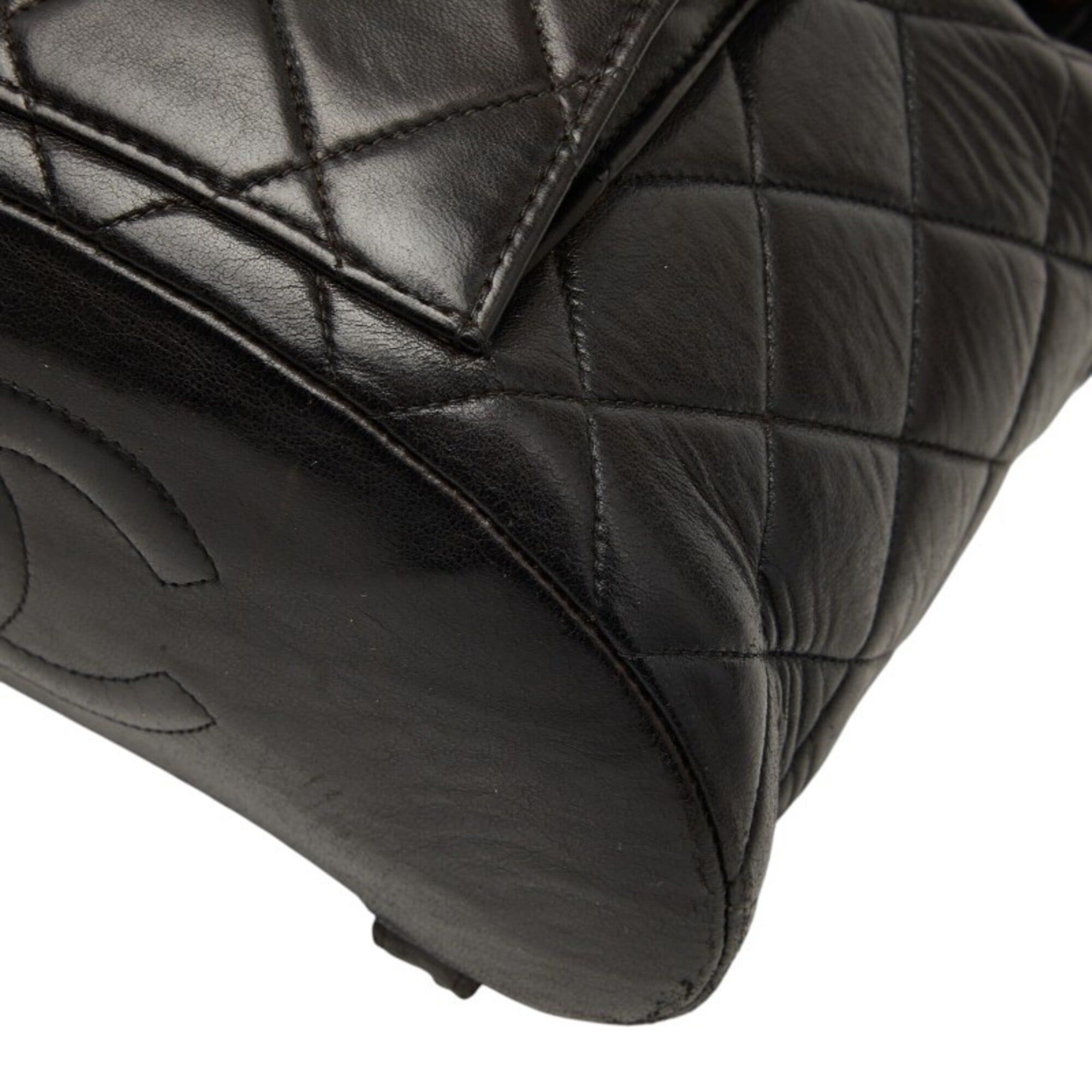 Chanel Chanel Matelassé Coco Mark Chain Backpack Daypack Black Lambskin Women's CHANEL Size ONE SIZE - 4 Thumbnail