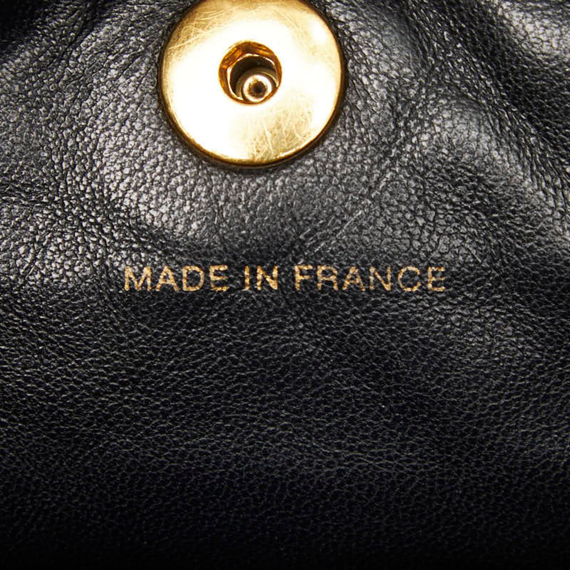 Chanel Chanel Matelassé Coco Mark Chain Backpack Daypack Black Lambskin Women's CHANEL Size ONE SIZE - 14 Thumbnail
