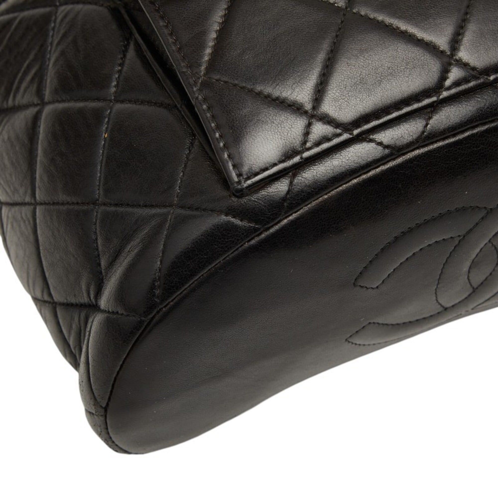 Chanel Chanel Matelassé Coco Mark Chain Backpack Daypack Black Lambskin Women's CHANEL Size ONE SIZE - 5 Thumbnail