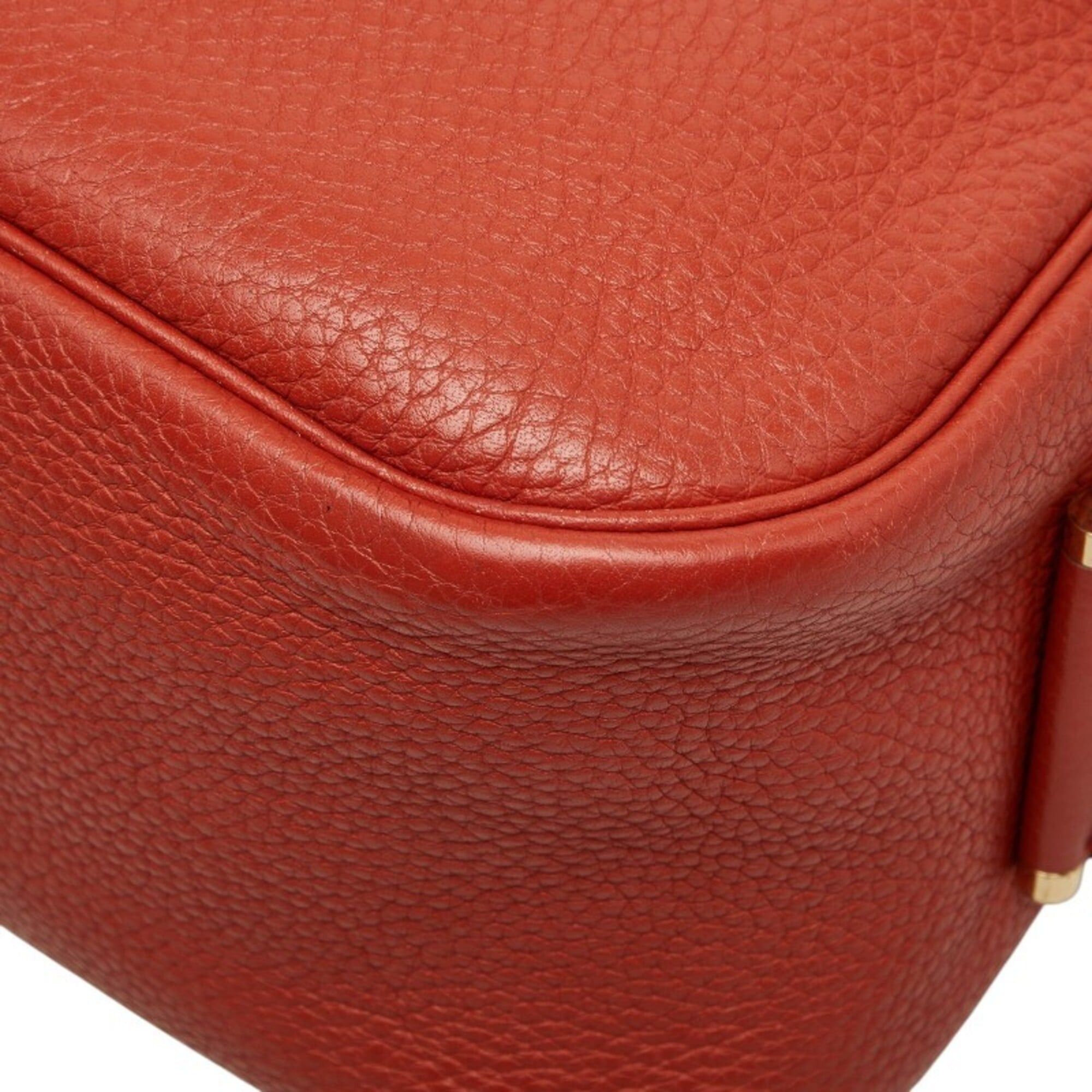 Hermes Hermes Bour Lang Crossbody Shoulder Bag, Rose Jaipur Orange, Taurillon Clemence Leather, Women's HERMES Size ONE SIZE - 6 Thumbnail