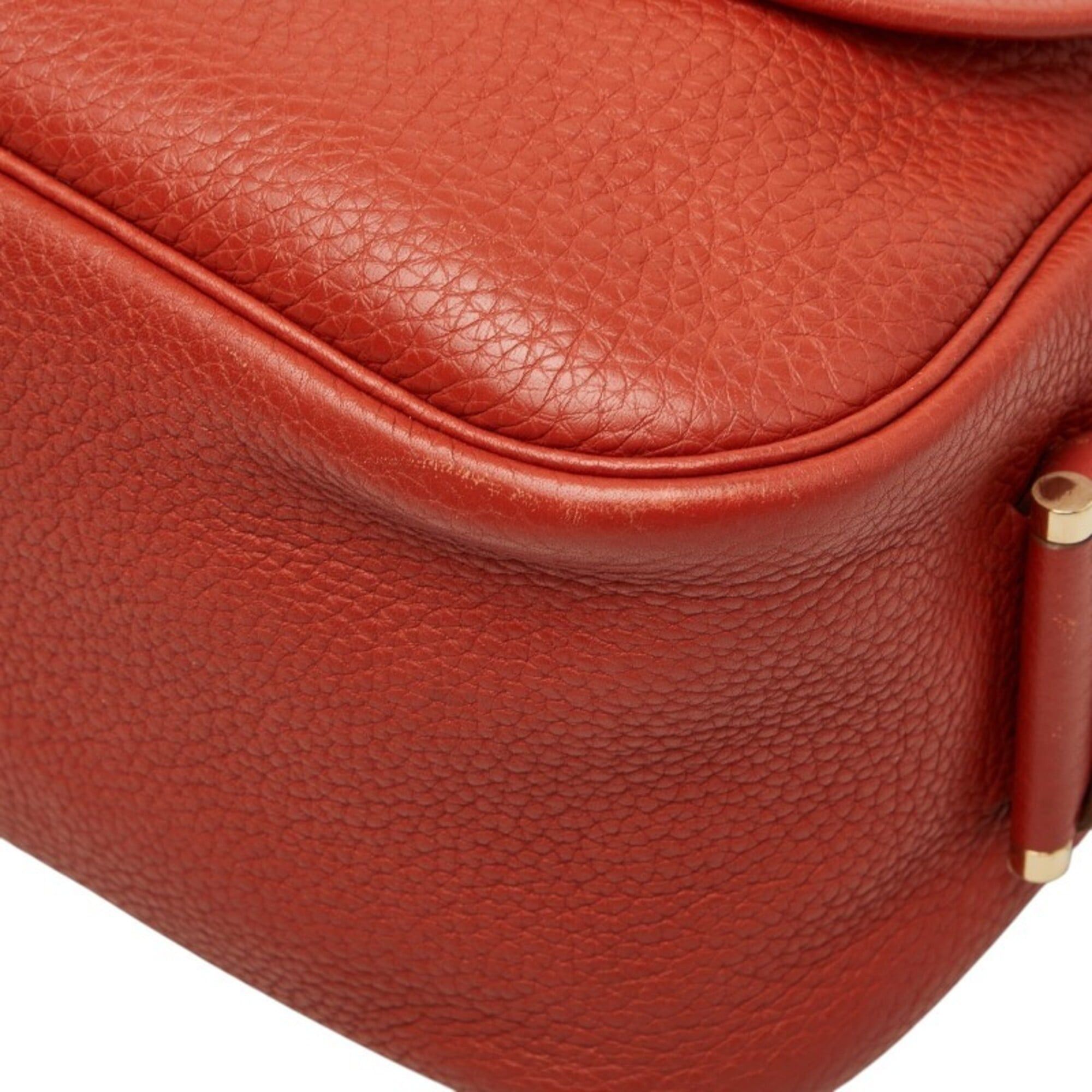 Hermes Hermes Bour Lang Crossbody Shoulder Bag, Rose Jaipur Orange, Taurillon Clemence Leather, Women's HERMES Size ONE SIZE - 4 Thumbnail