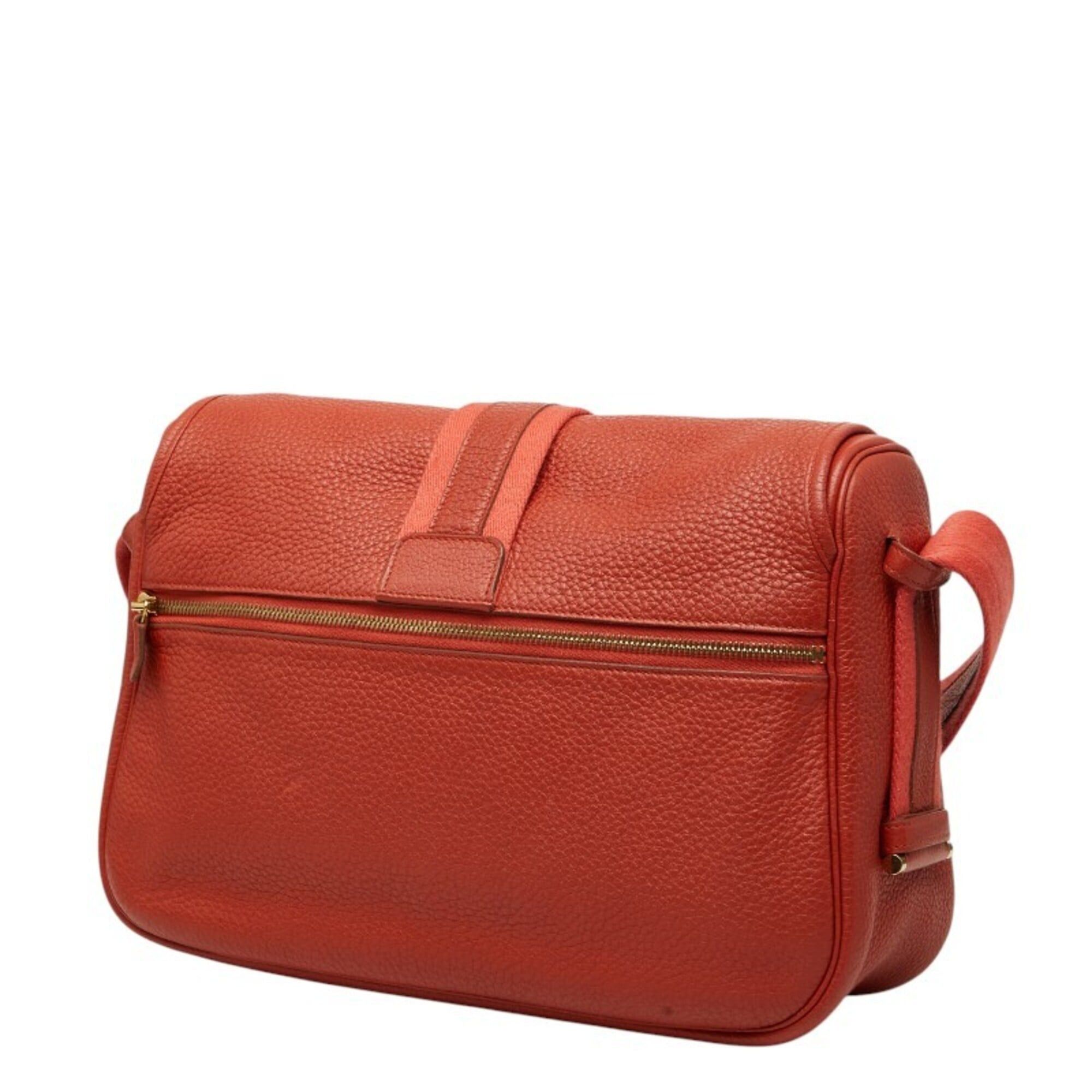 Hermes Hermes Bour Lang Crossbody Shoulder Bag, Rose Jaipur Orange, Taurillon Clemence Leather, Women's HERMES Size ONE SIZE - 2 Thumbnail