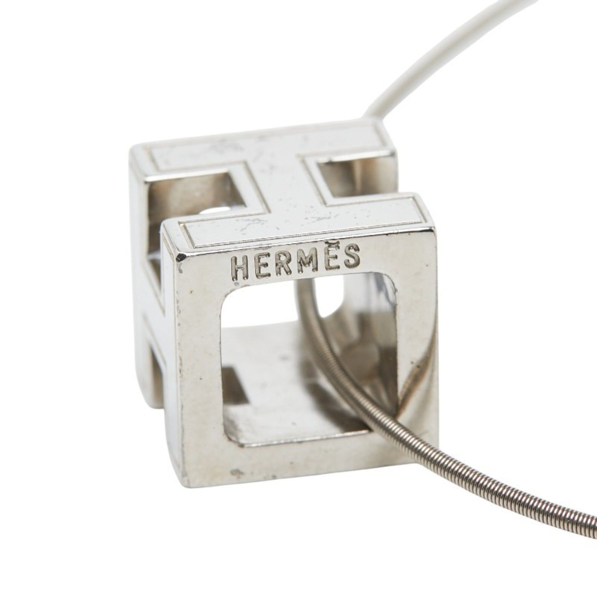 Hermes Hermes Cage d'H H-Cube Necklace, Silver Metal, Women's Size ONE SIZE - 6 Thumbnail