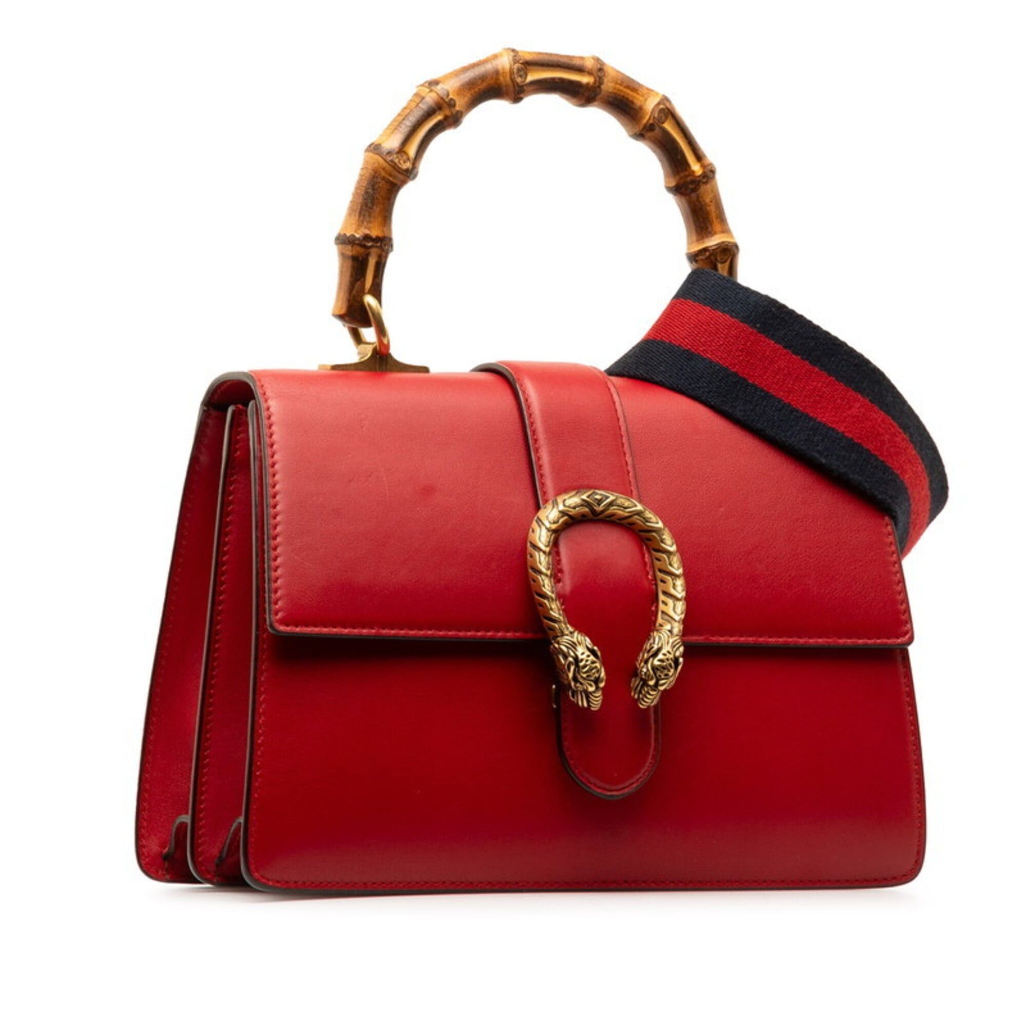 Gucci Gucci Dionysus Bamboo Handbag Shoulder Bag 2WAY 448075 Red Leather Women's GUCCI Size ONE SIZE - 2 Thumbnail