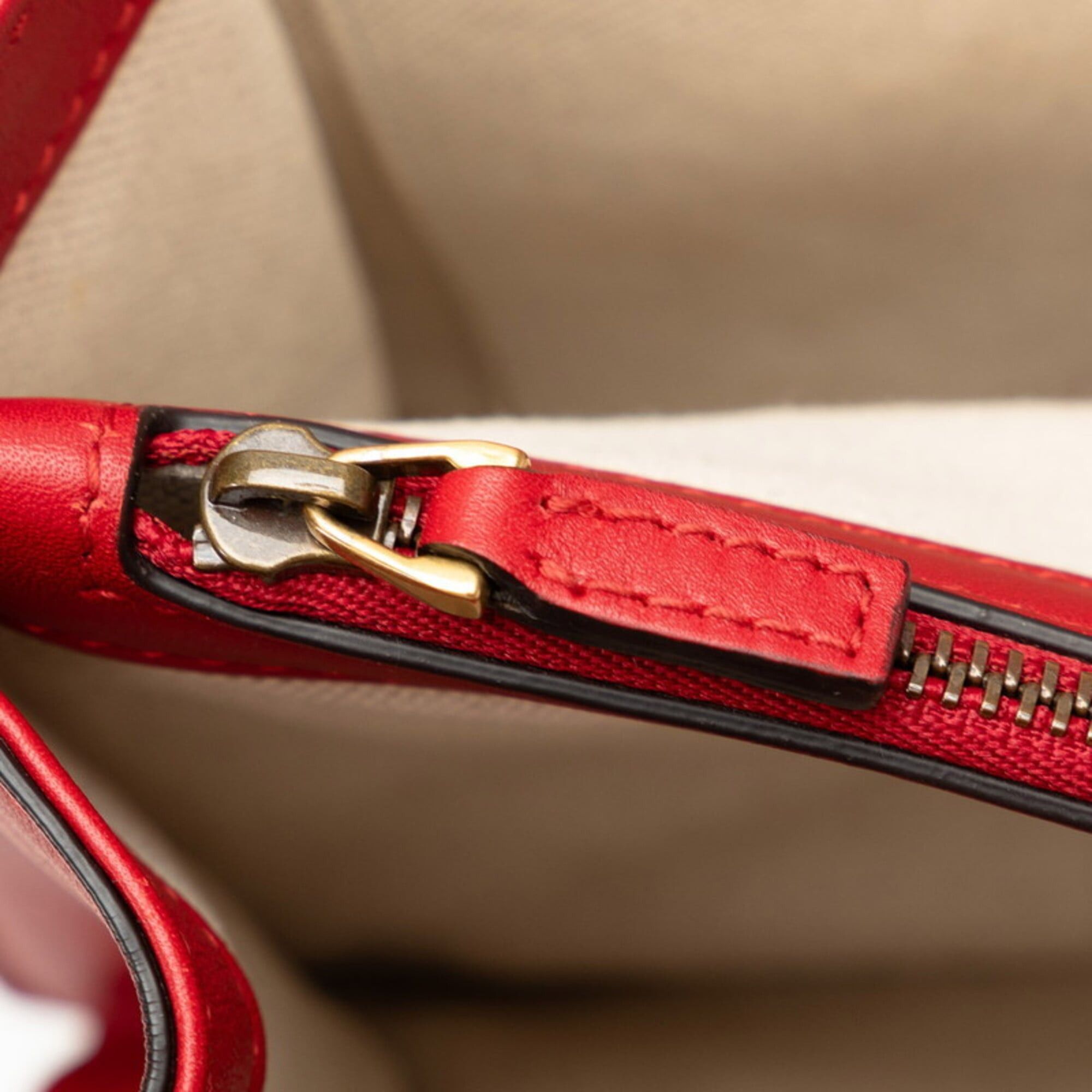 Gucci Gucci Dionysus Bamboo Handbag Shoulder Bag 2WAY 448075 Red Leather Women's GUCCI Size ONE SIZE - 12 Thumbnail