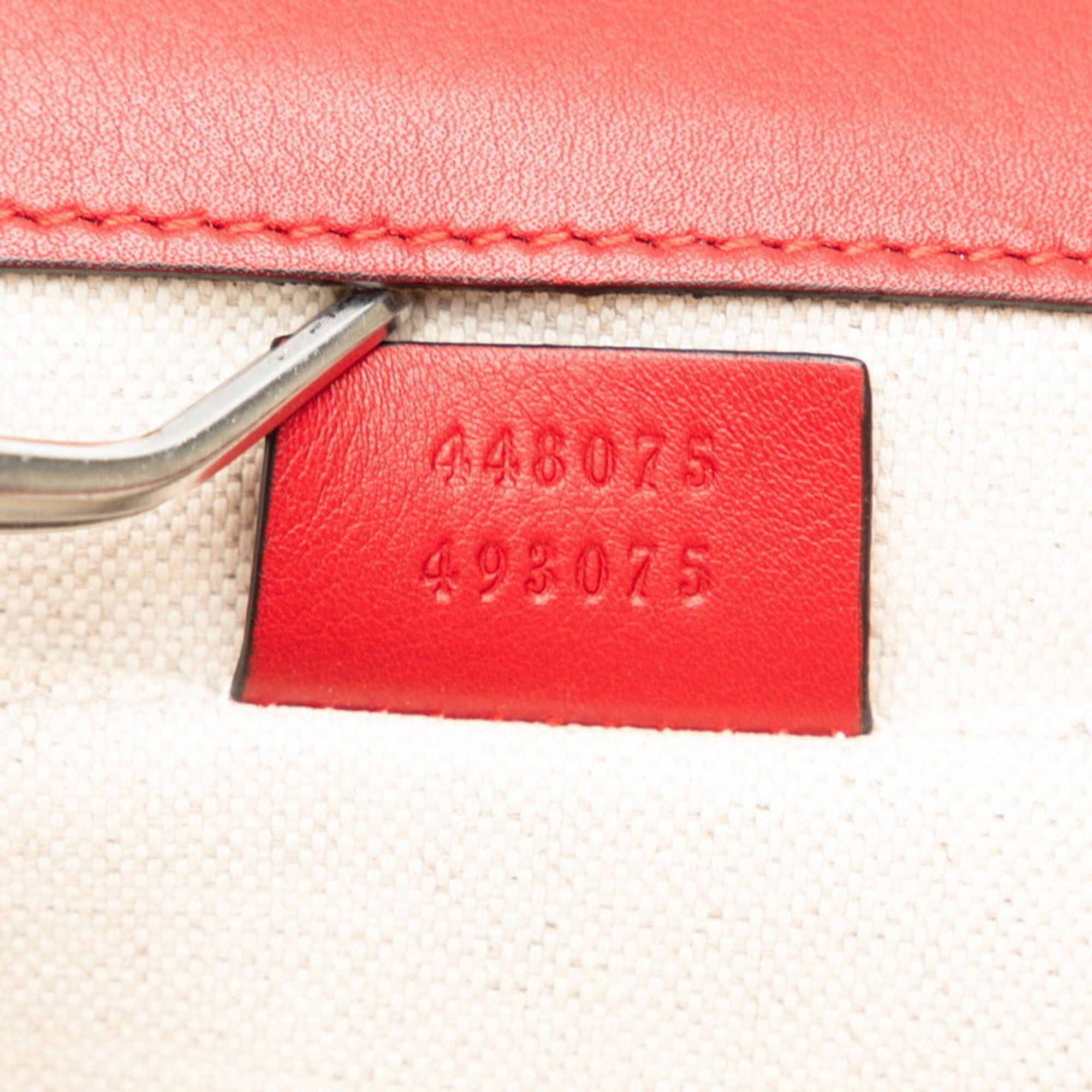 Gucci Gucci Dionysus Bamboo Handbag Shoulder Bag 2WAY 448075 Red Leather Women's GUCCI Size ONE SIZE - 14 Thumbnail