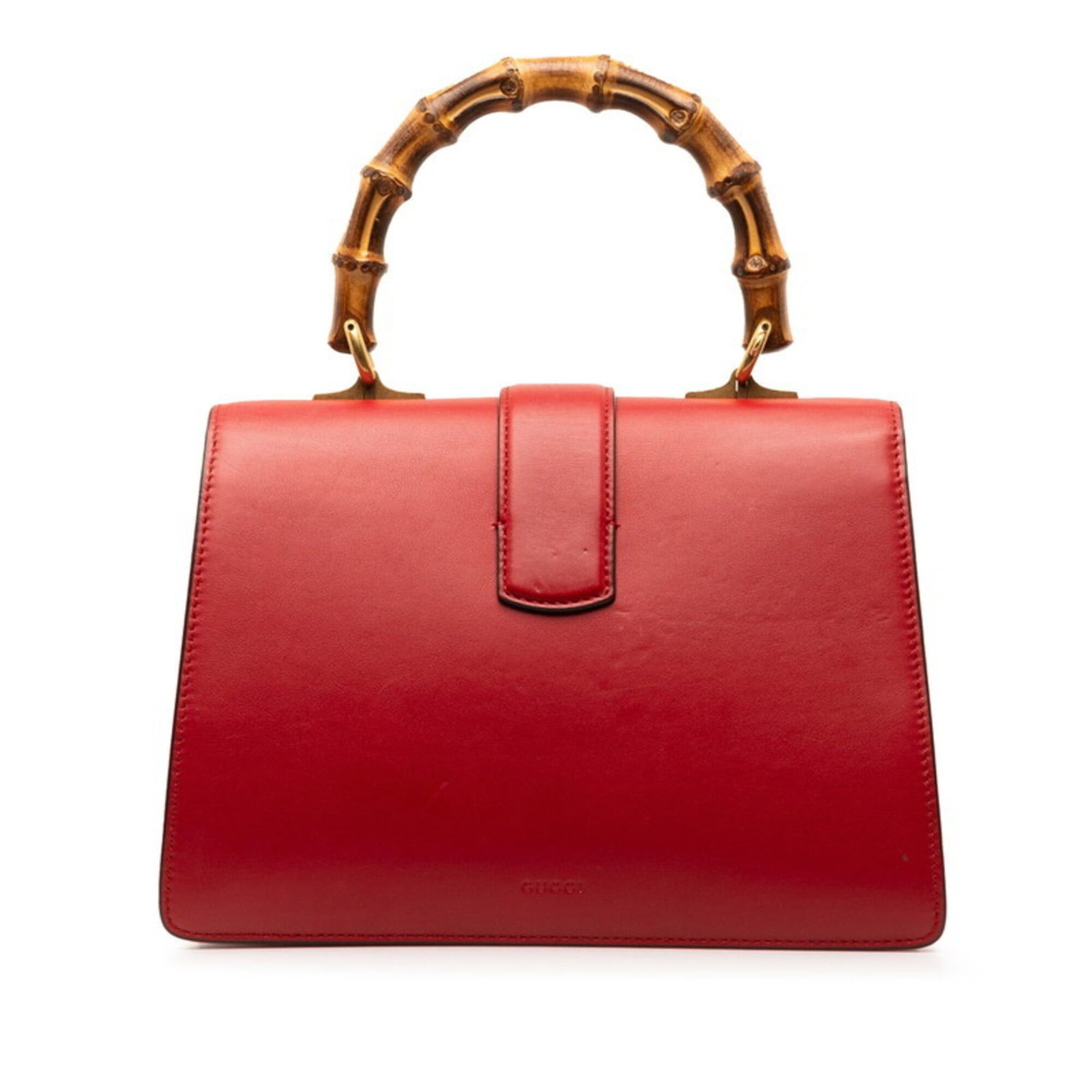 Gucci Gucci Dionysus Bamboo Handbag Shoulder Bag 2WAY 448075 Red Leather Women's GUCCI Size ONE SIZE - 3 Thumbnail