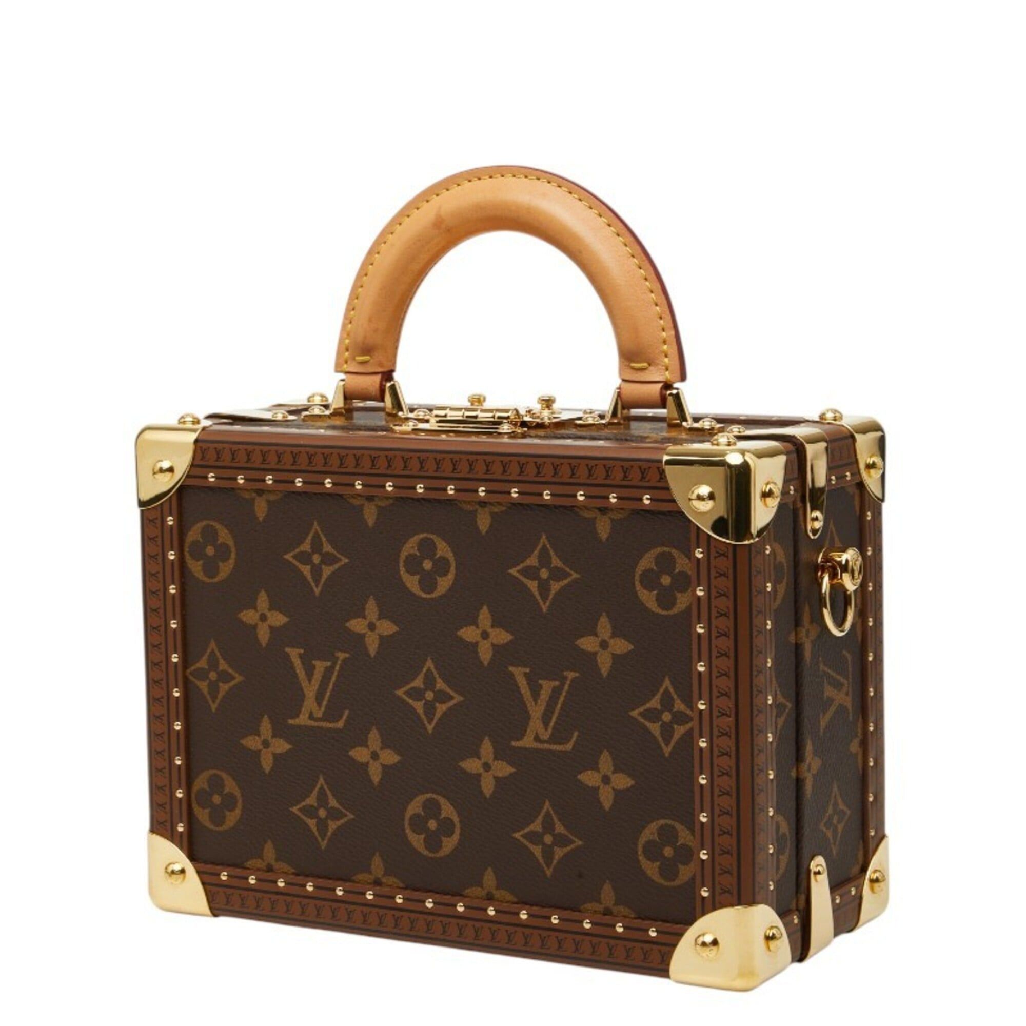 Louis Vuitton Louis Vuitton Monogram Petite Valise Mini Trunk Handbag Shoulder Bag 2WAY M20468 Brown Leather Women's LOUIS VUITTON Size ONE SIZE - 2 Thumbnail