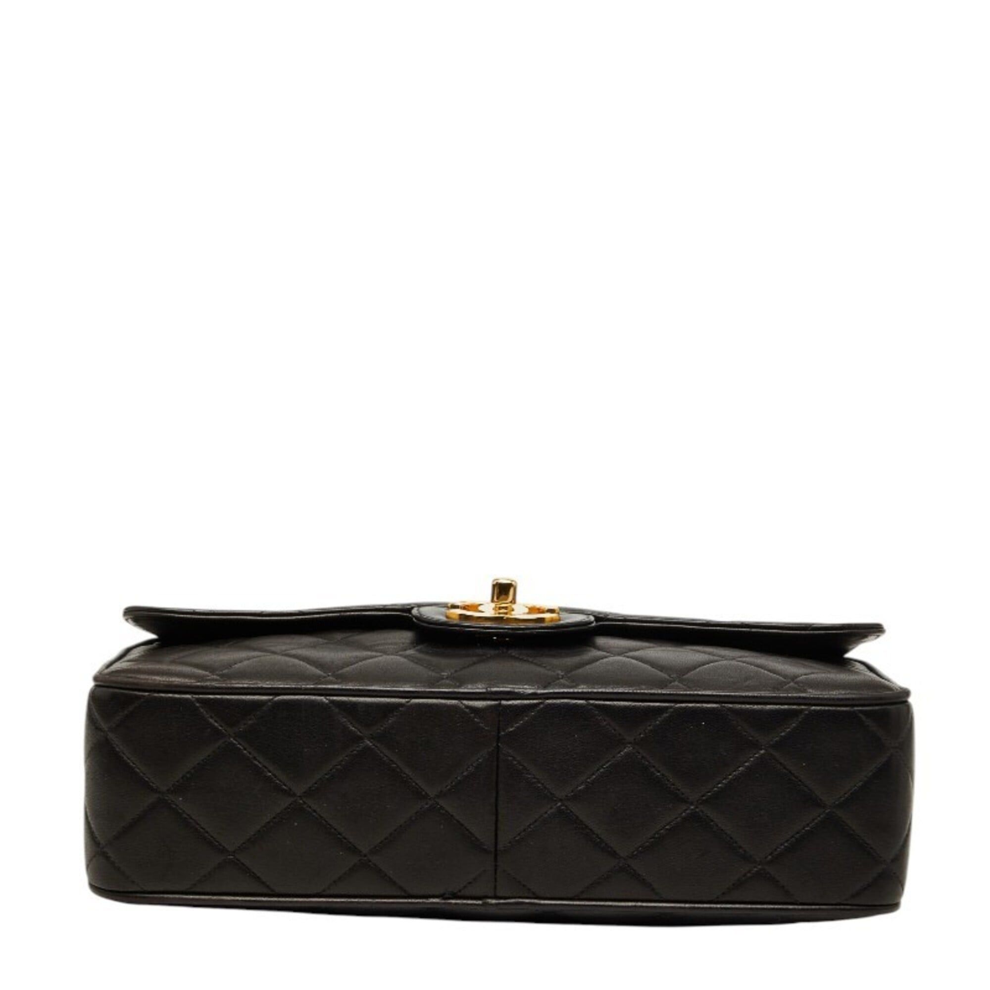 Chanel Chanel Matelassé Coco Mark Crossbody Chain Shoulder Bag, Black with Gold Hardware, Lambskin, Women's CHANEL Size ONE SIZE - 3 Thumbnail